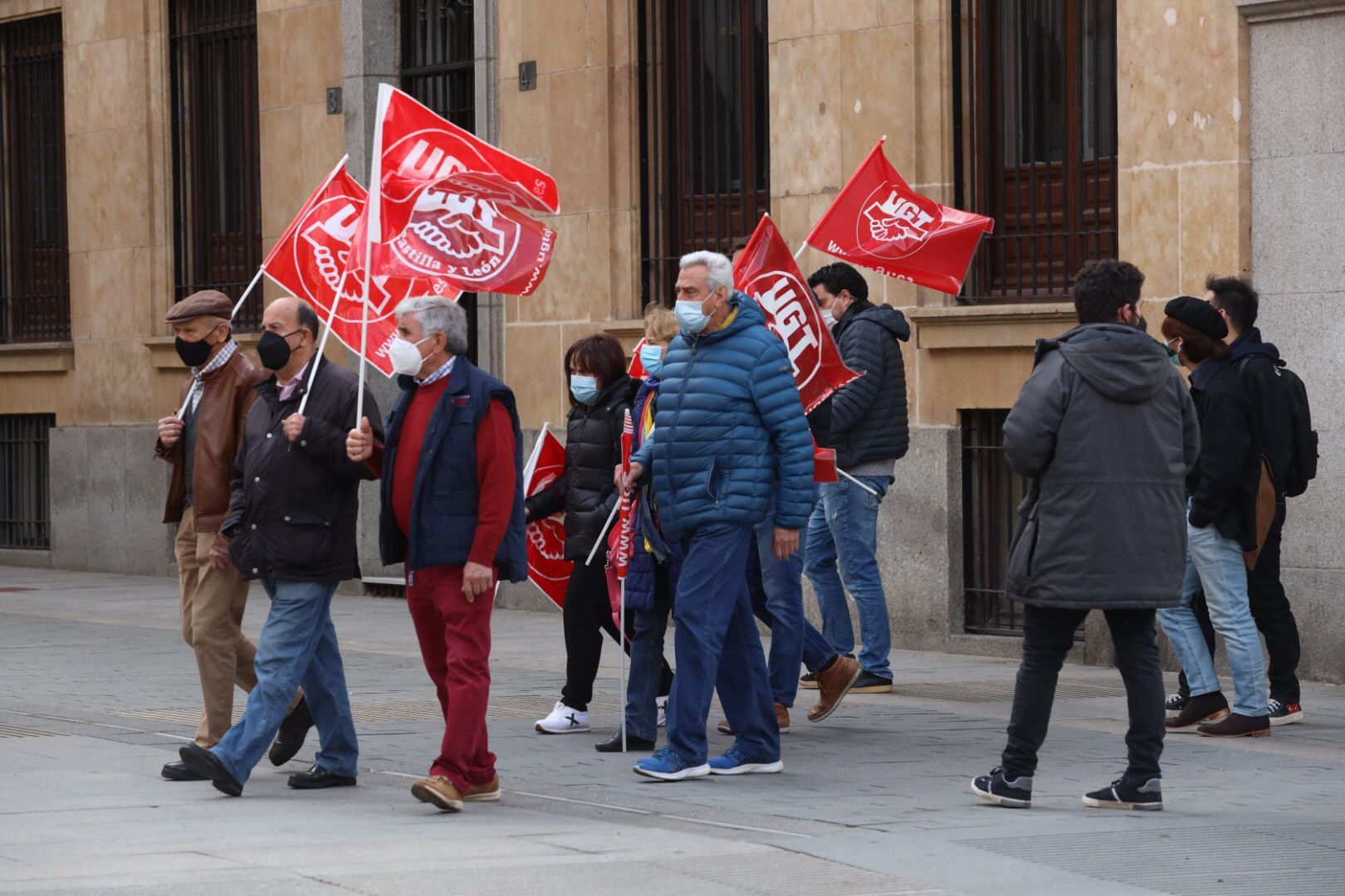 Concentraci N En Salamanca De Ugt Y Ccoo Para Solicitar La Subida Del