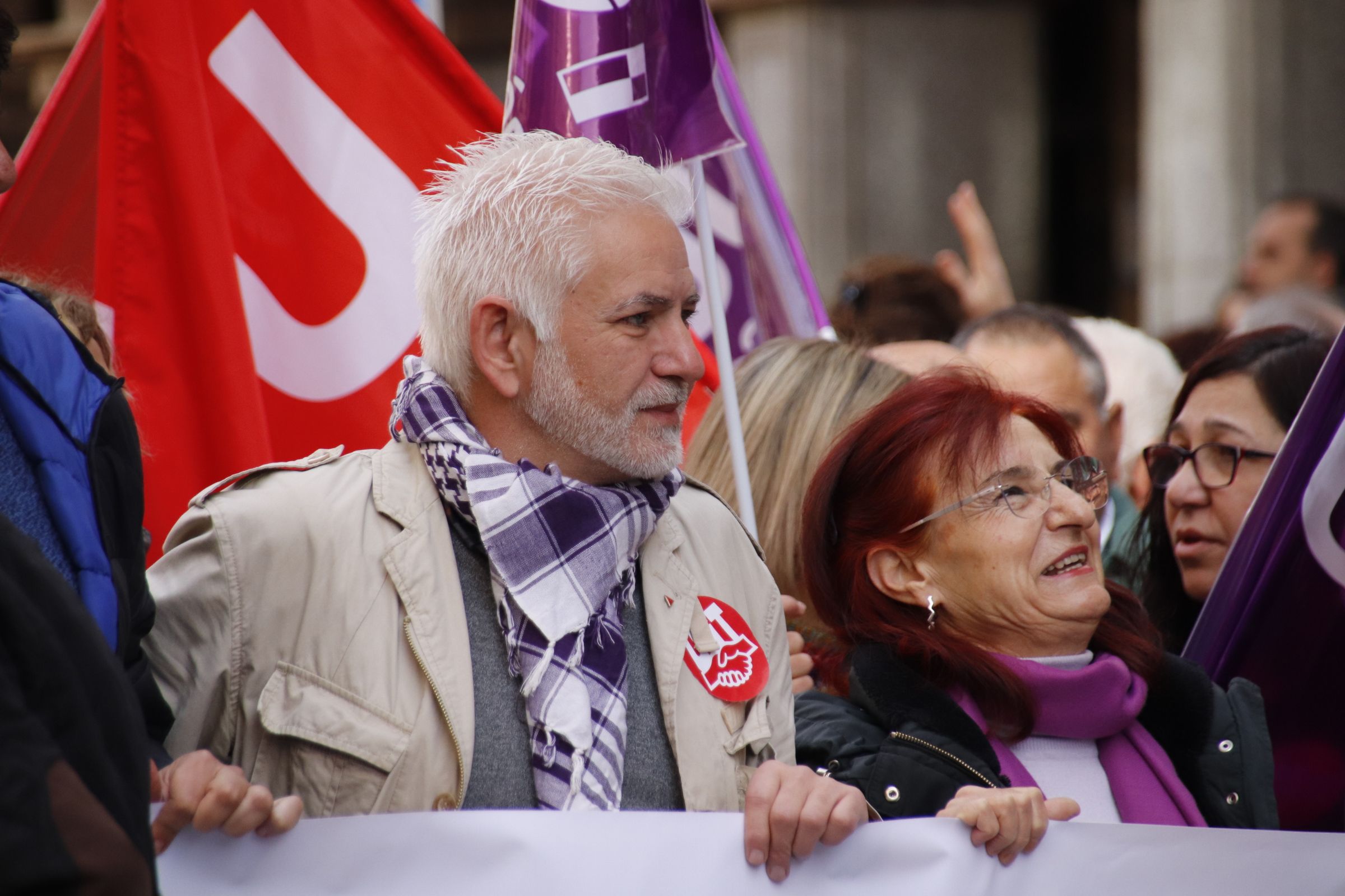 GALERÍA Comisiones Obreras y UGT salen a las calles de Salamanca por