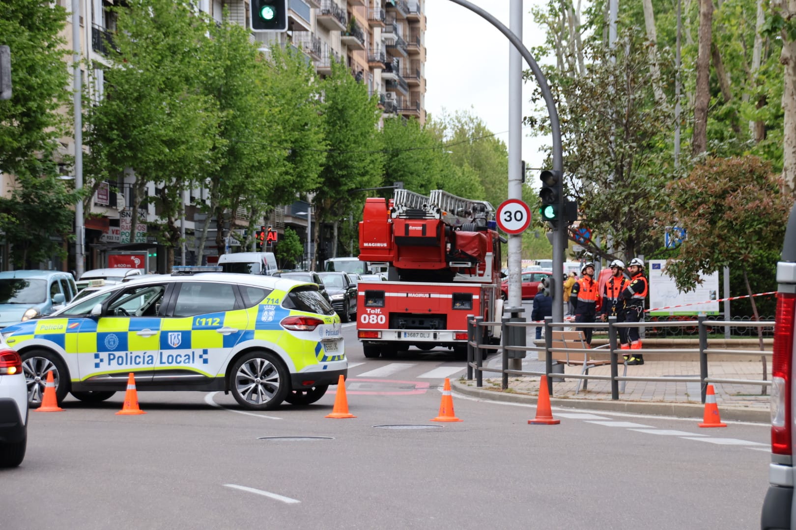 Un Rbol A Punto De Caerse A La Altura De La Glorieta De La Uds Obliga