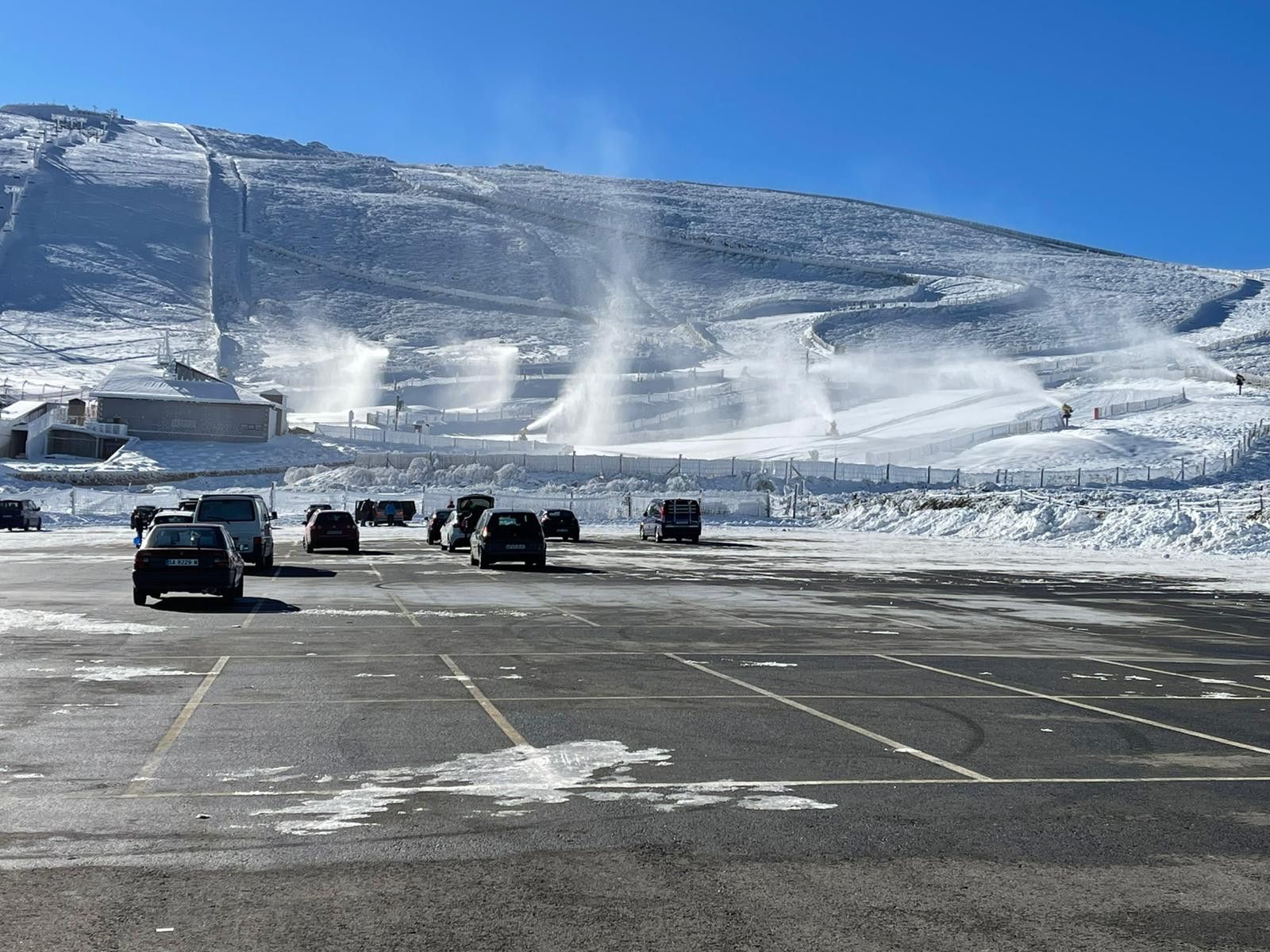 Nieve en La Covatilla. Foto de archivo enero de 2021