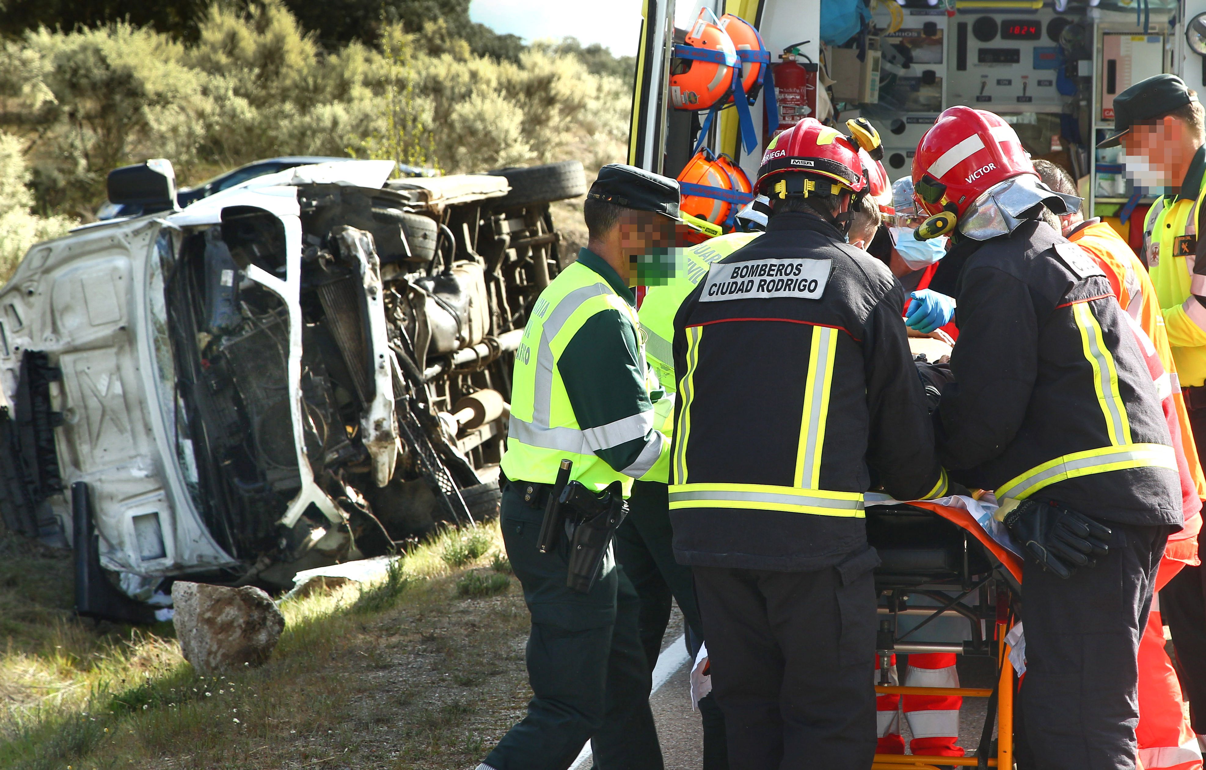 Cinco heridos en cuatro accidentes de tráfico en distintos puntos de la provincia de Salamanca