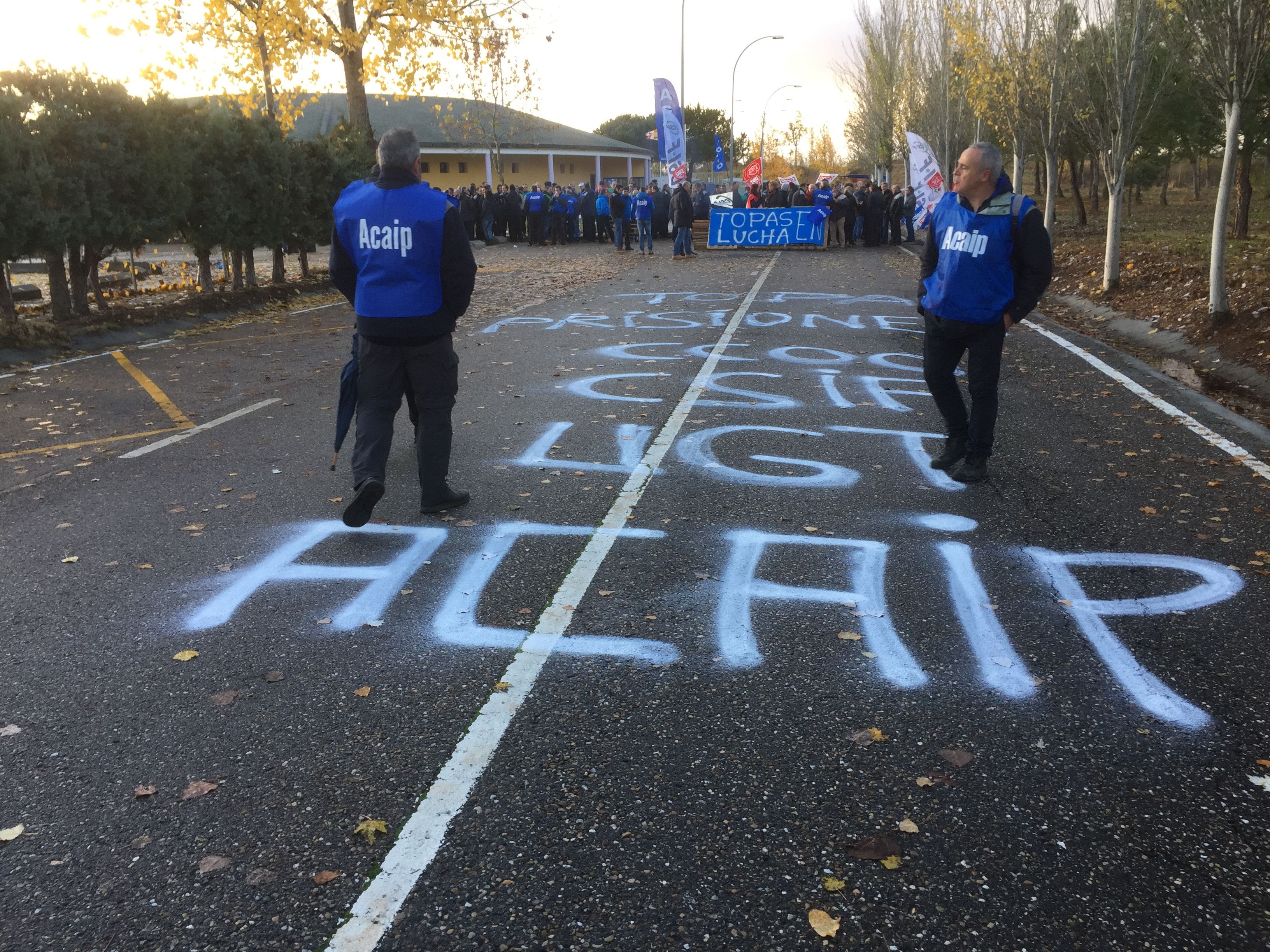 Funcionarios penitenciarios de Topas se concentran en Madrid para desbloquear la negociación de la Ley de Función Pública