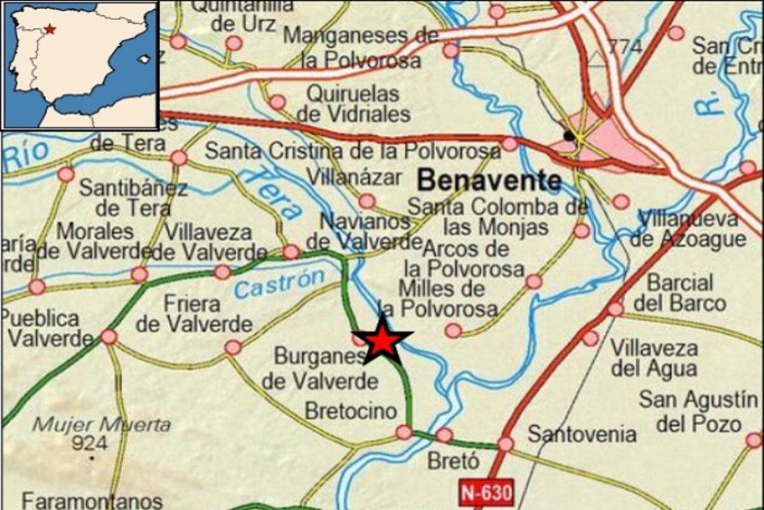 Registrado un terremoto en la provincia de Zamora