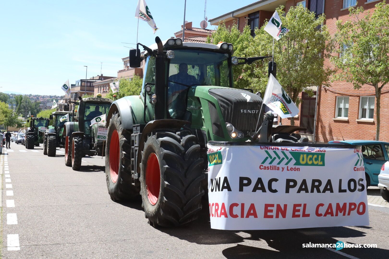 El campo vuelve a manifestarse en Salamanca por una PAC para los agricultores y ganaderos a título principal