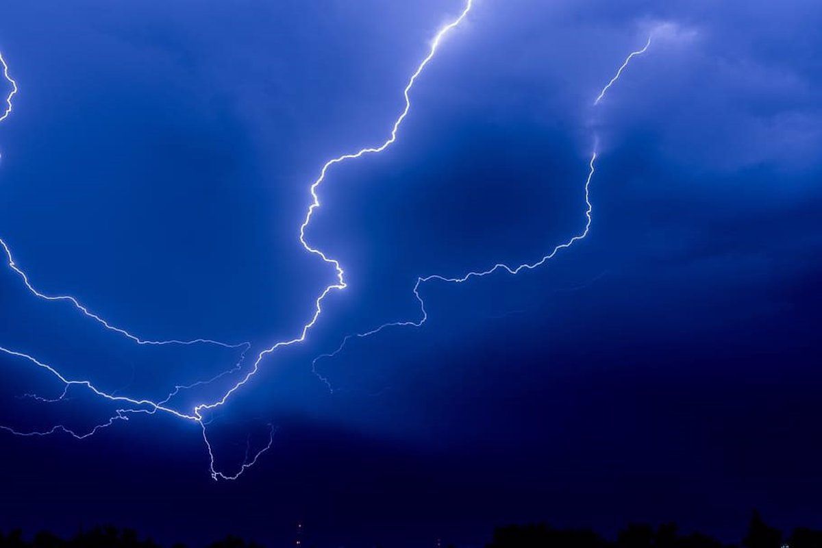 Tormenta en imagen de archivo