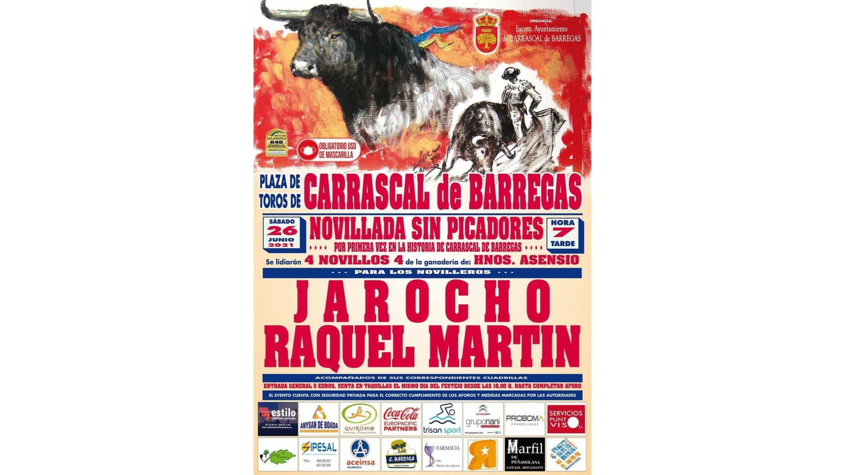 Cartel Novillada Carrascal de Barregas