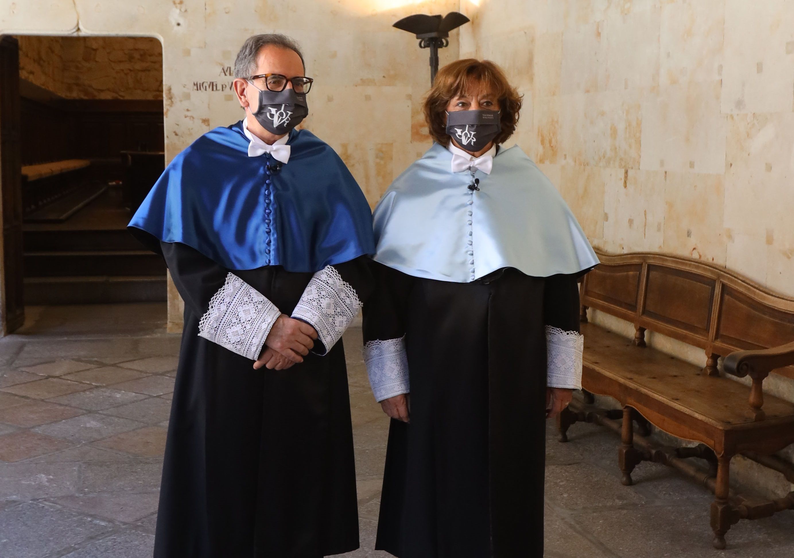 Avelino Corma y Ana Blandiana