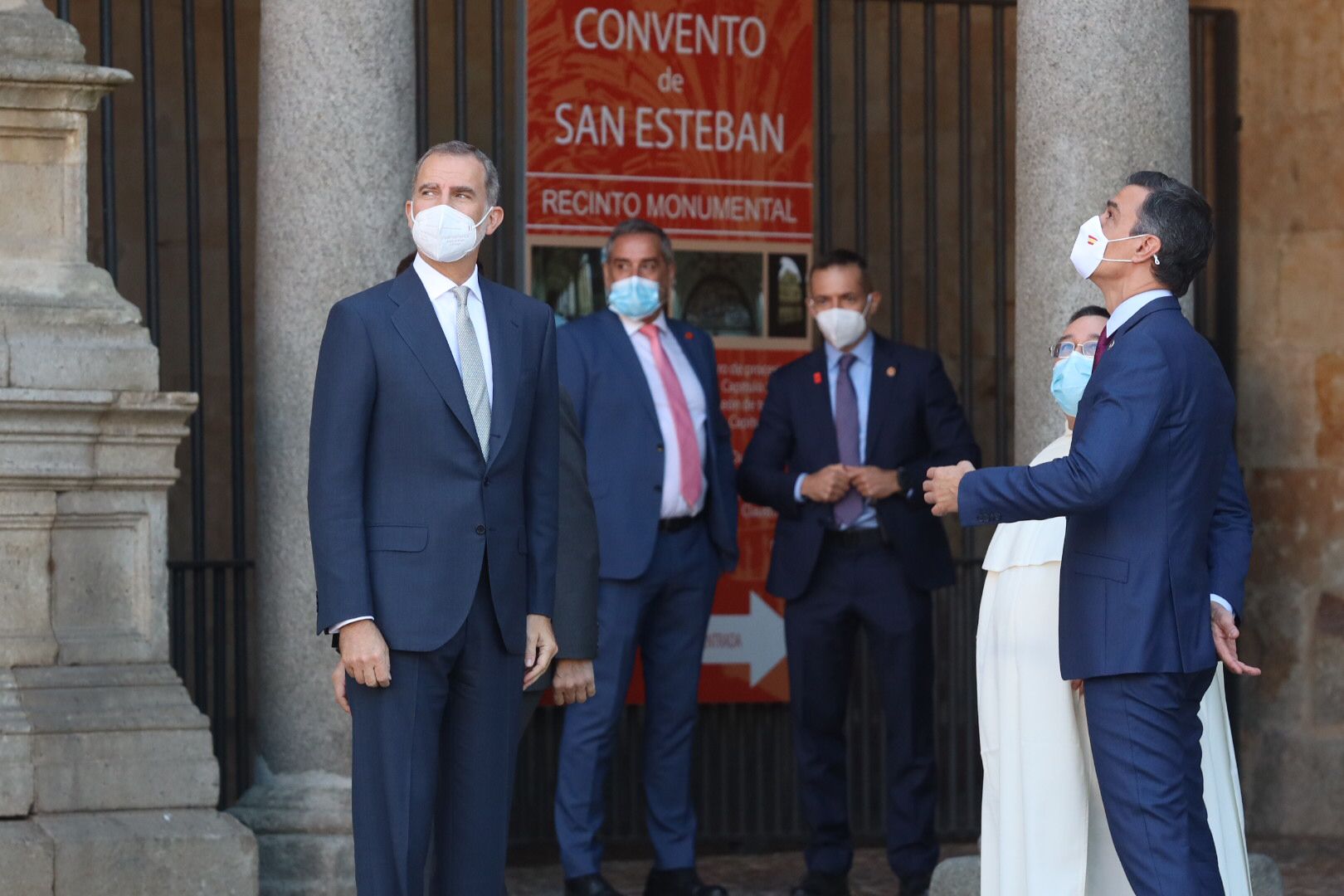 S.M. el Rey, Felipe VI, a las puertas del Convento de San Esteban | Foto: S24H