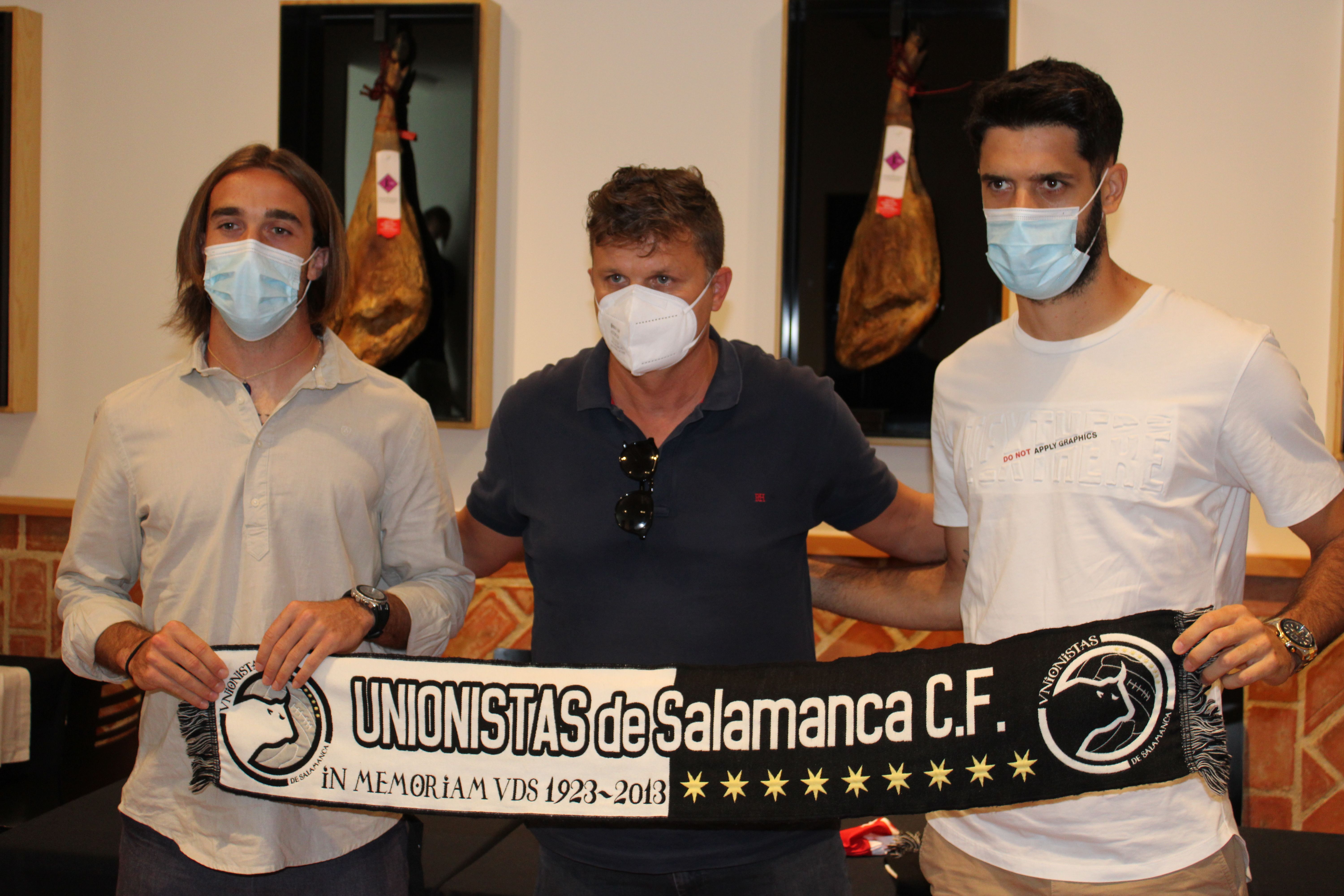 Toni García, Fernando Román y Manu Sánchez, en la presentación.