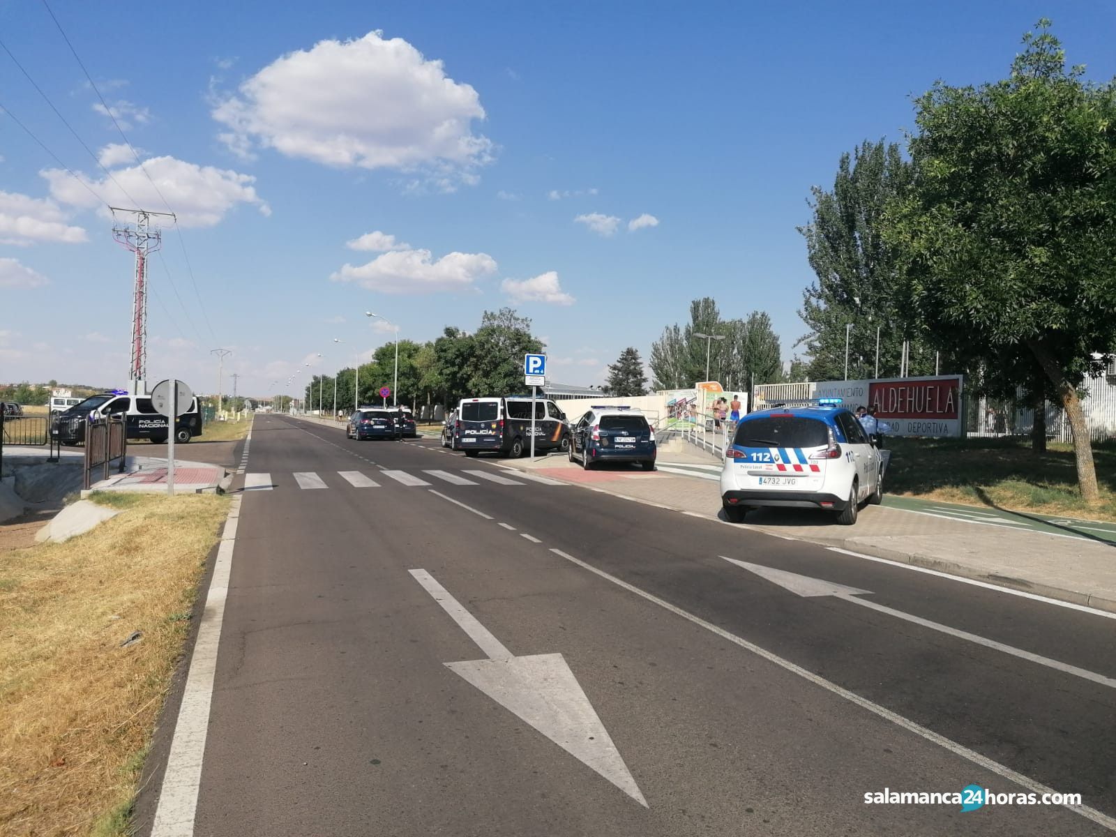 Imagen de archivo de otro suceso en La Aldehuela con intervención de Policía Local y Nacional | Foto: S24H