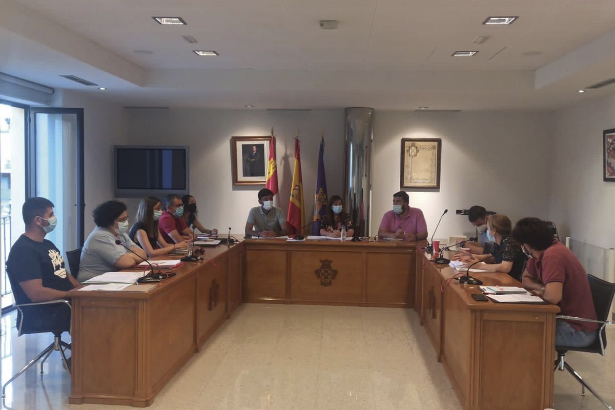 Un momento del pleno municipal del Ayuntamiento de Peñaranda de Bracamonte. 