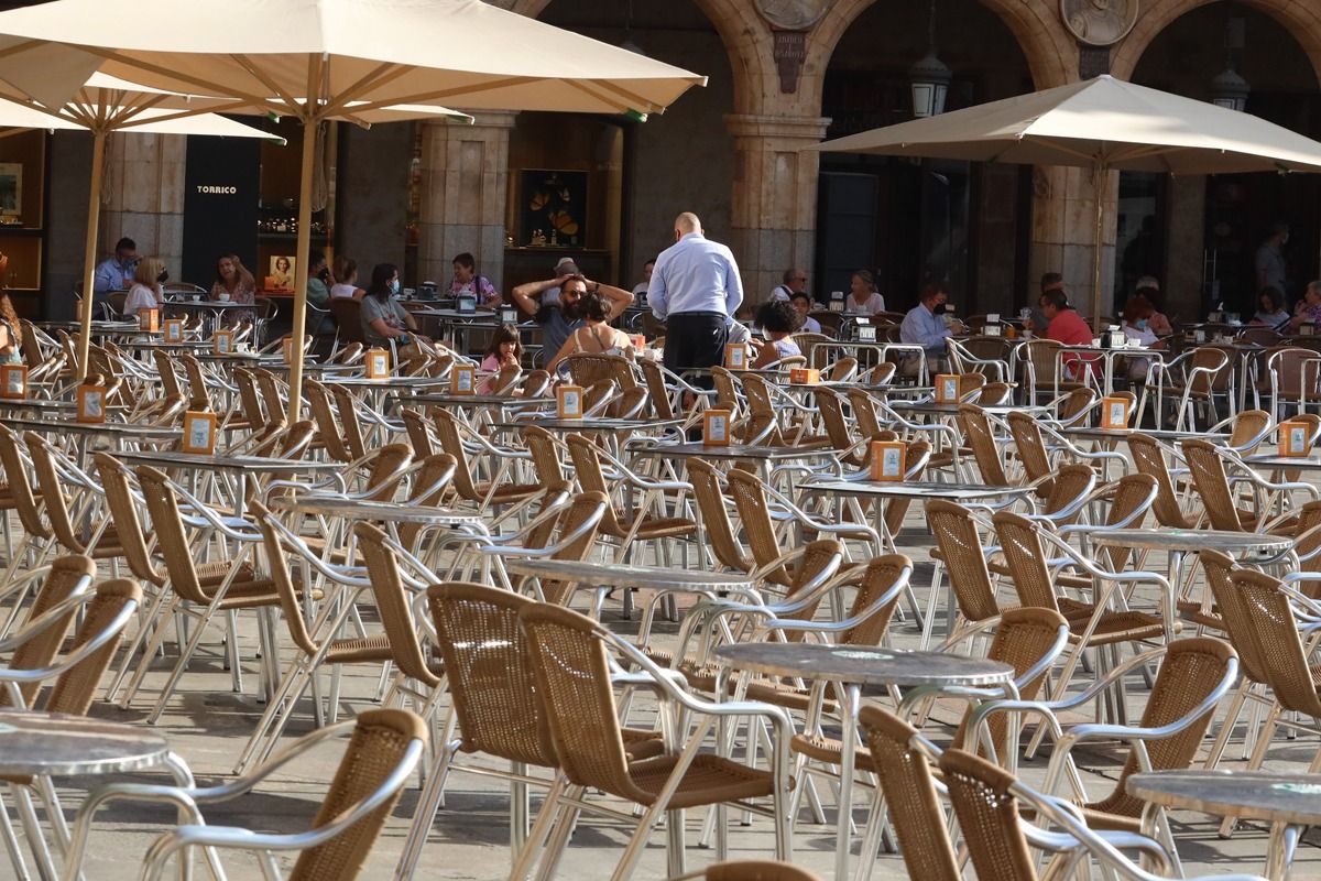 Terrazas en la Plaza Mayor