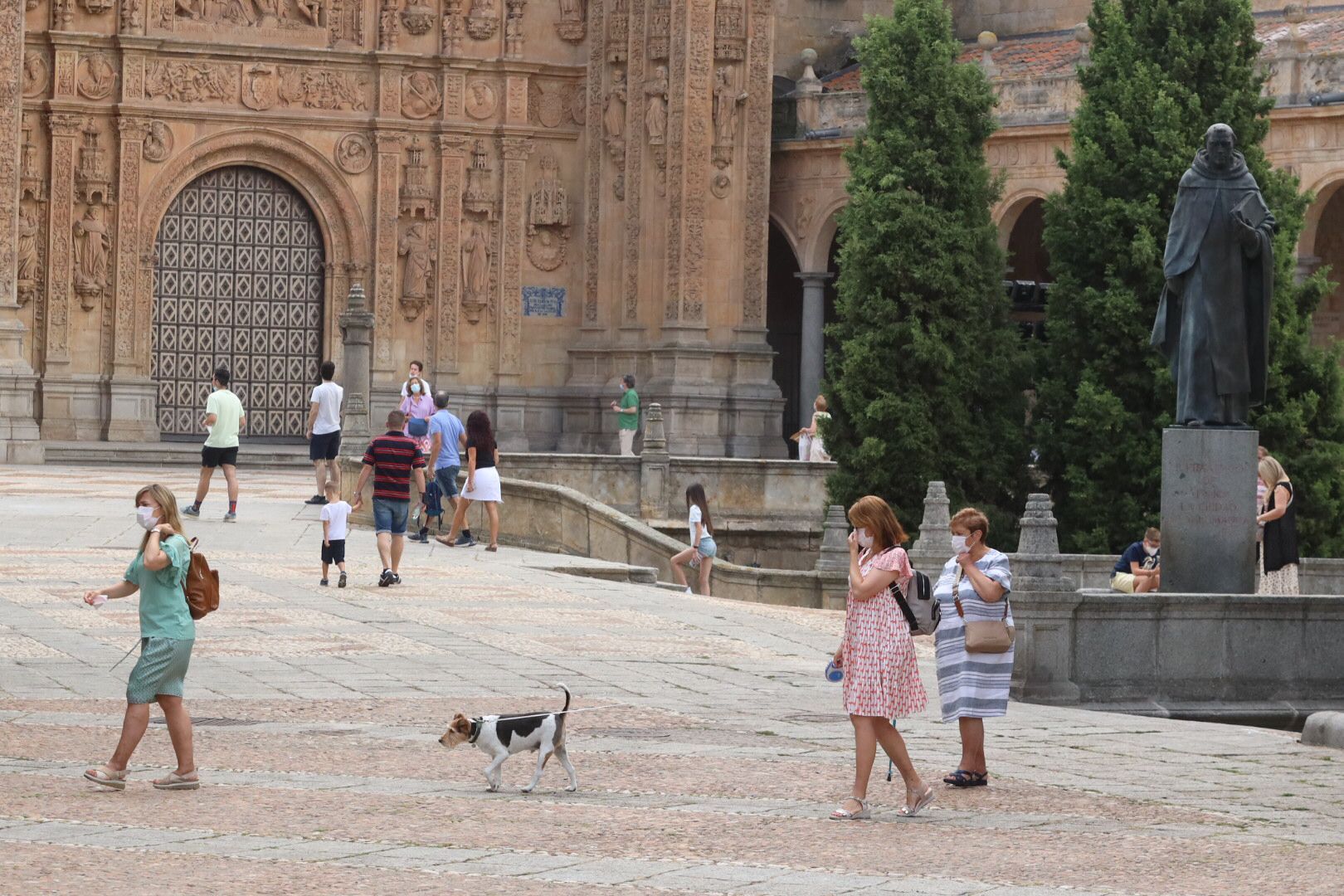 Turistas en Salamanca.