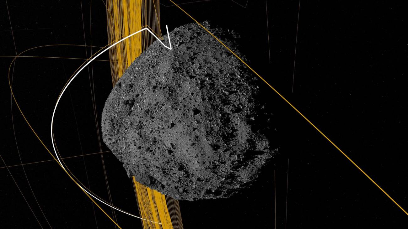 Simulación de trayectoria del asteroide. | NASA