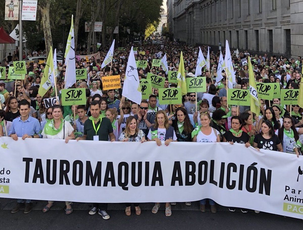 Manifestación pasada de PACMA. Europa Press