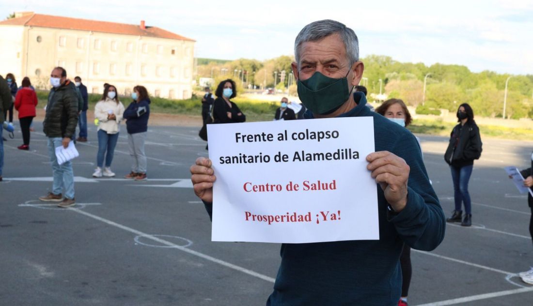 Manifestación por la construcción del Centro de Salud de Prosperidad - Imagen de archivo