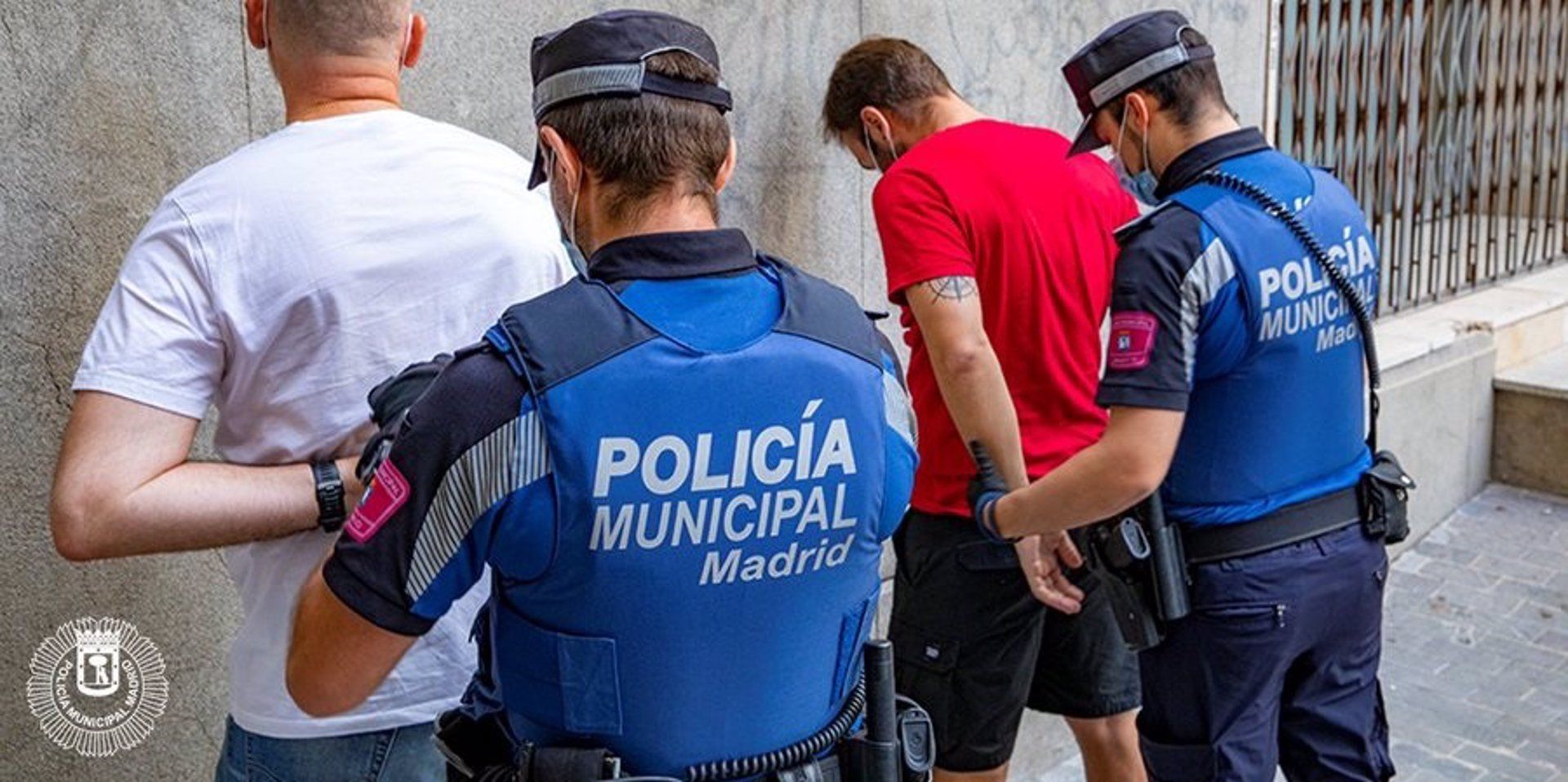 Imagen de recurso de dos detenciones practicadas por la Policía Municipal de Madrid. Foto Policía Municipal de Madrid.