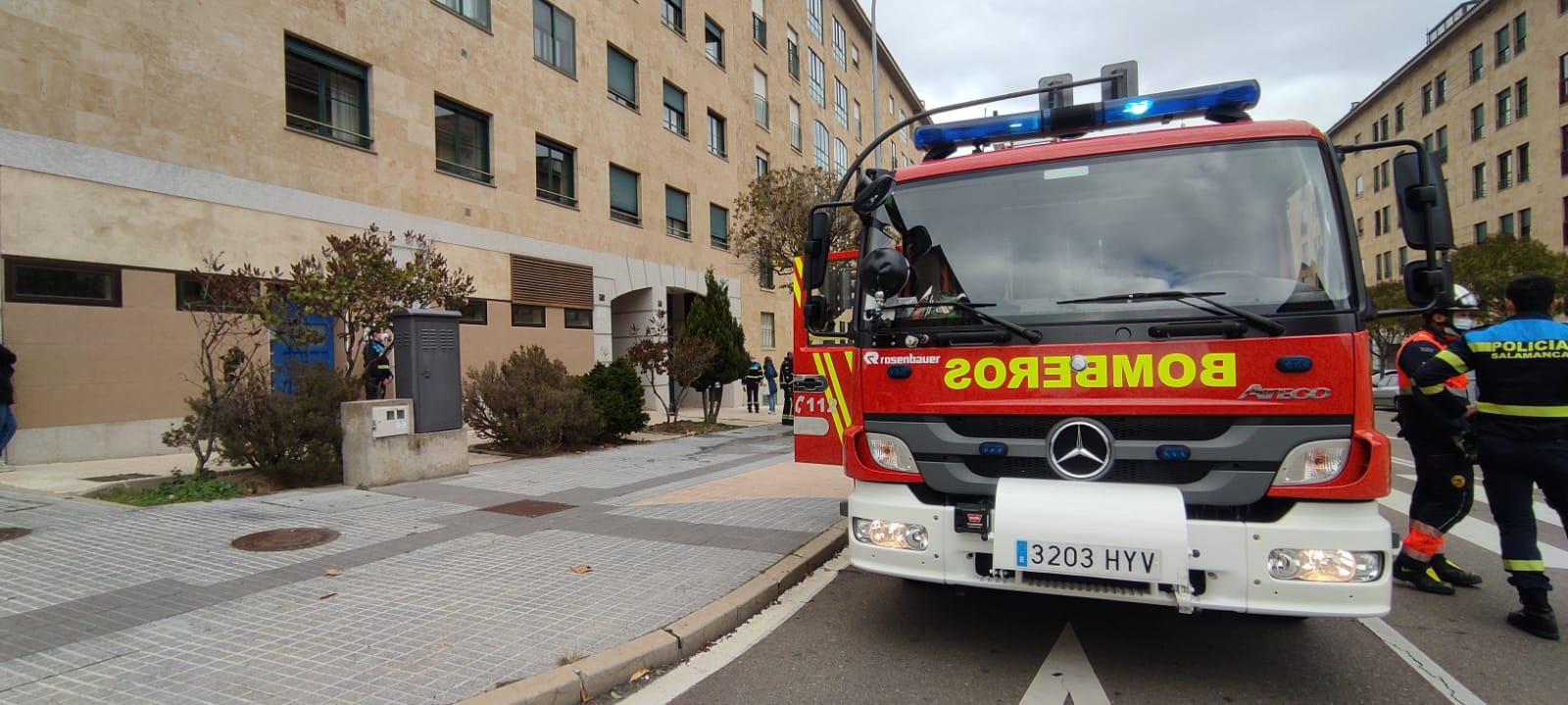 Un camión de los Bomberos de Salamanca, fotografía de archivo.