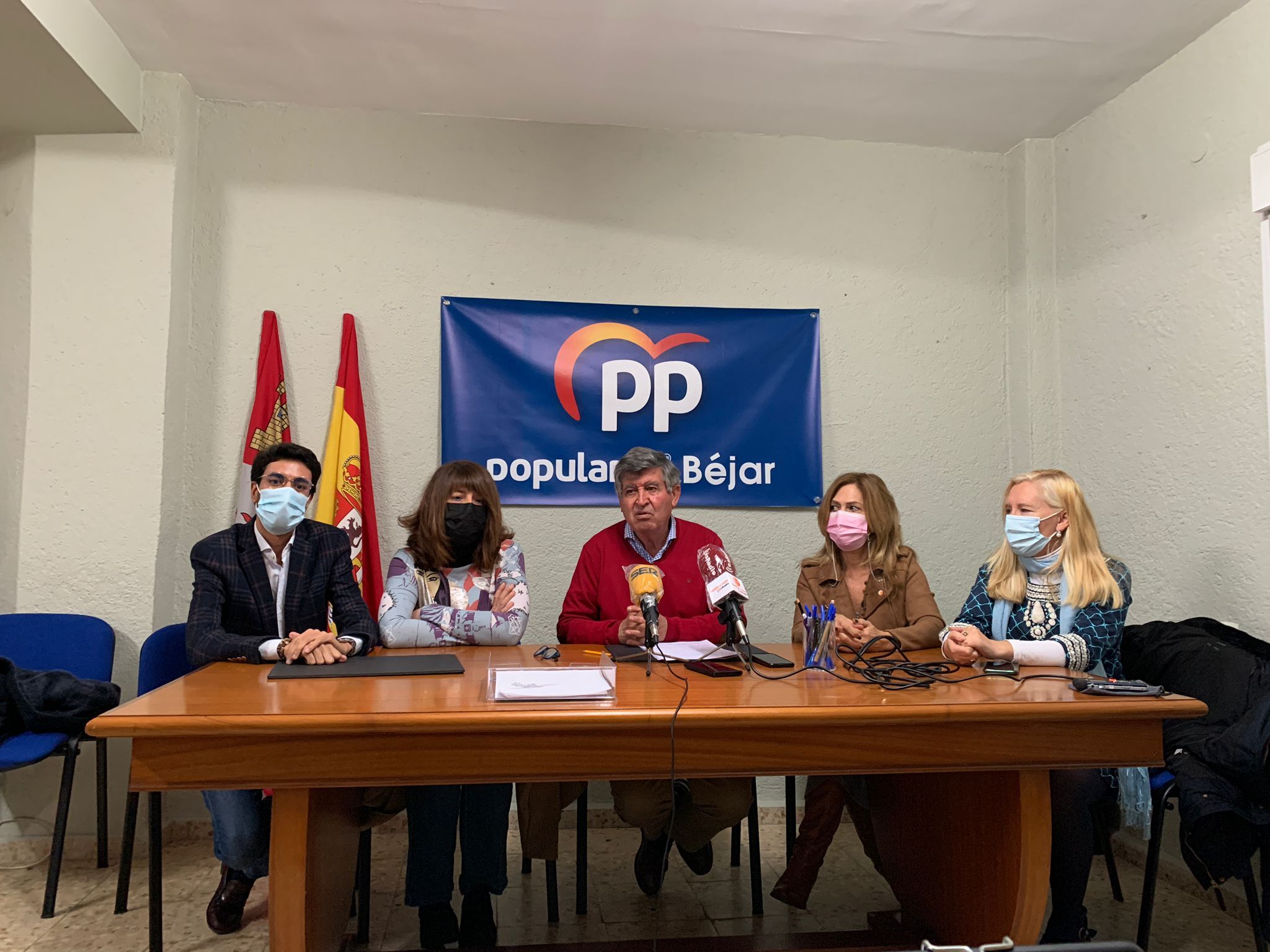 Rueda de prensa del PP de Béjar en una foto de archivo