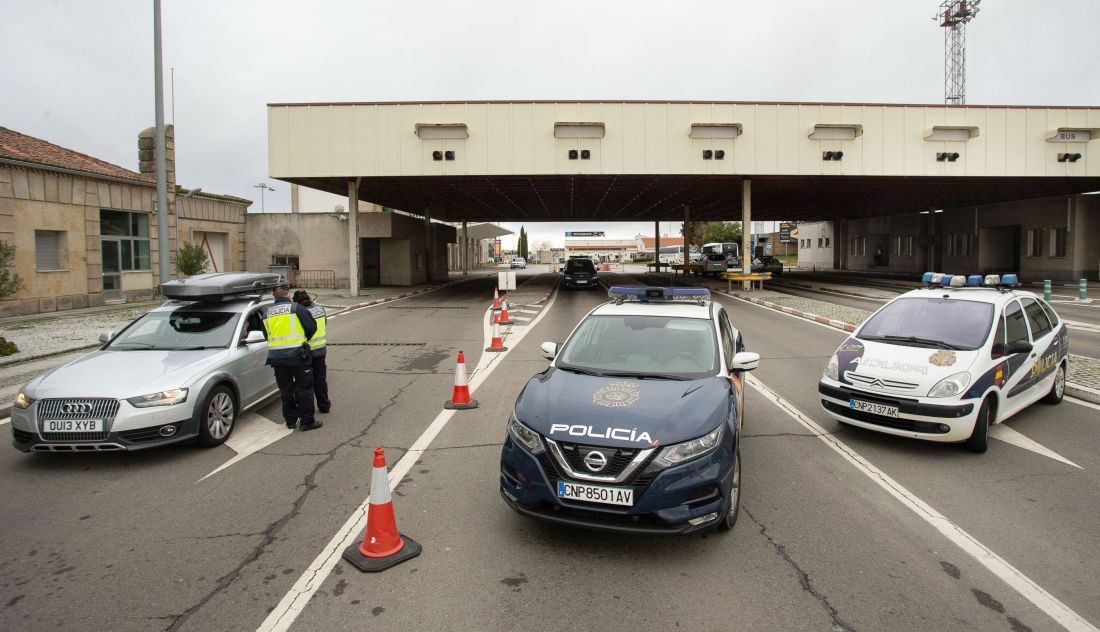 Controles en la frontera de Portugal en Fuentes de Oñoro | Foto: S24H