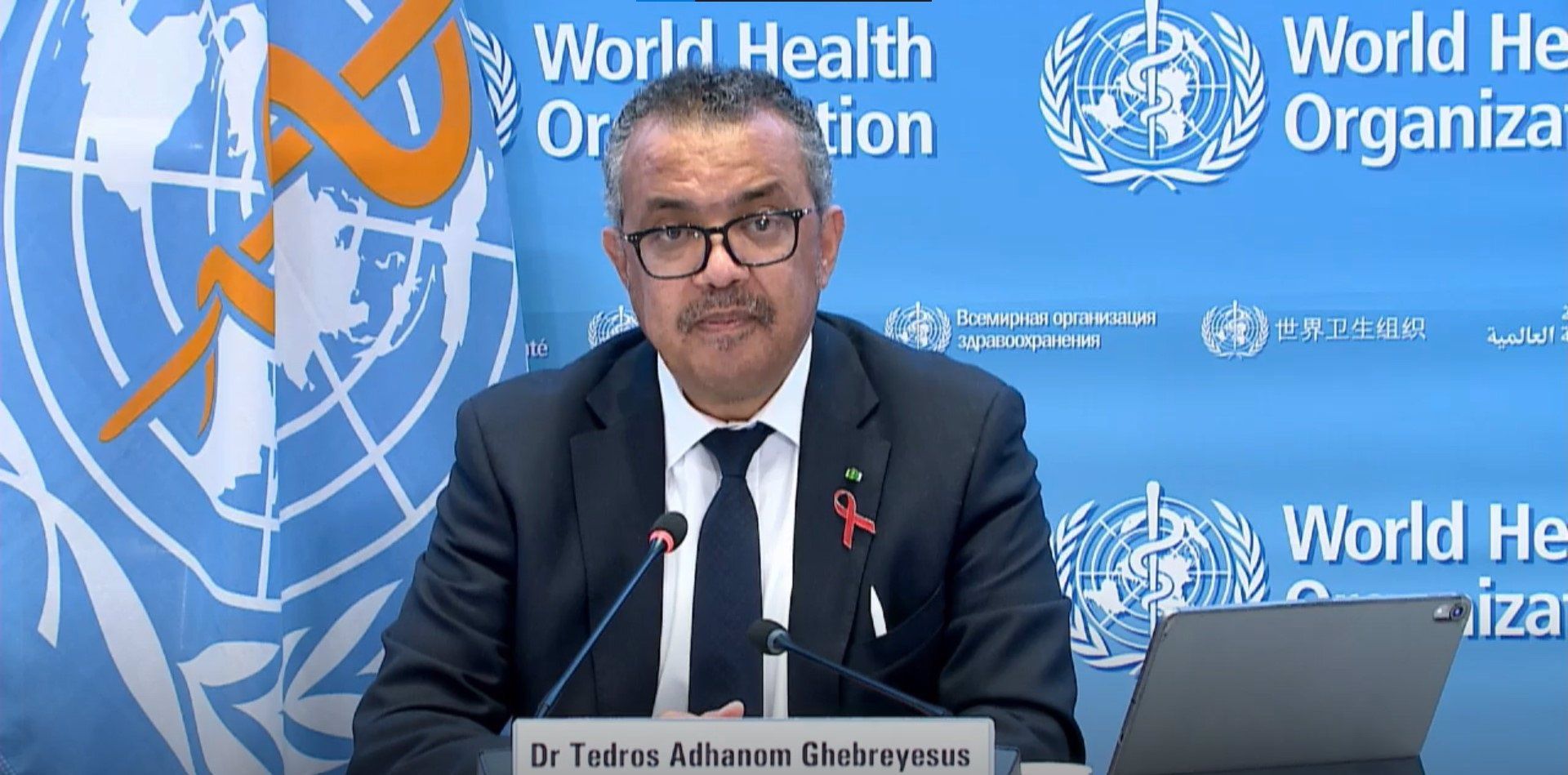 El director general de la Organización Mundial de la Salud (OMS), Tedros Adhanom