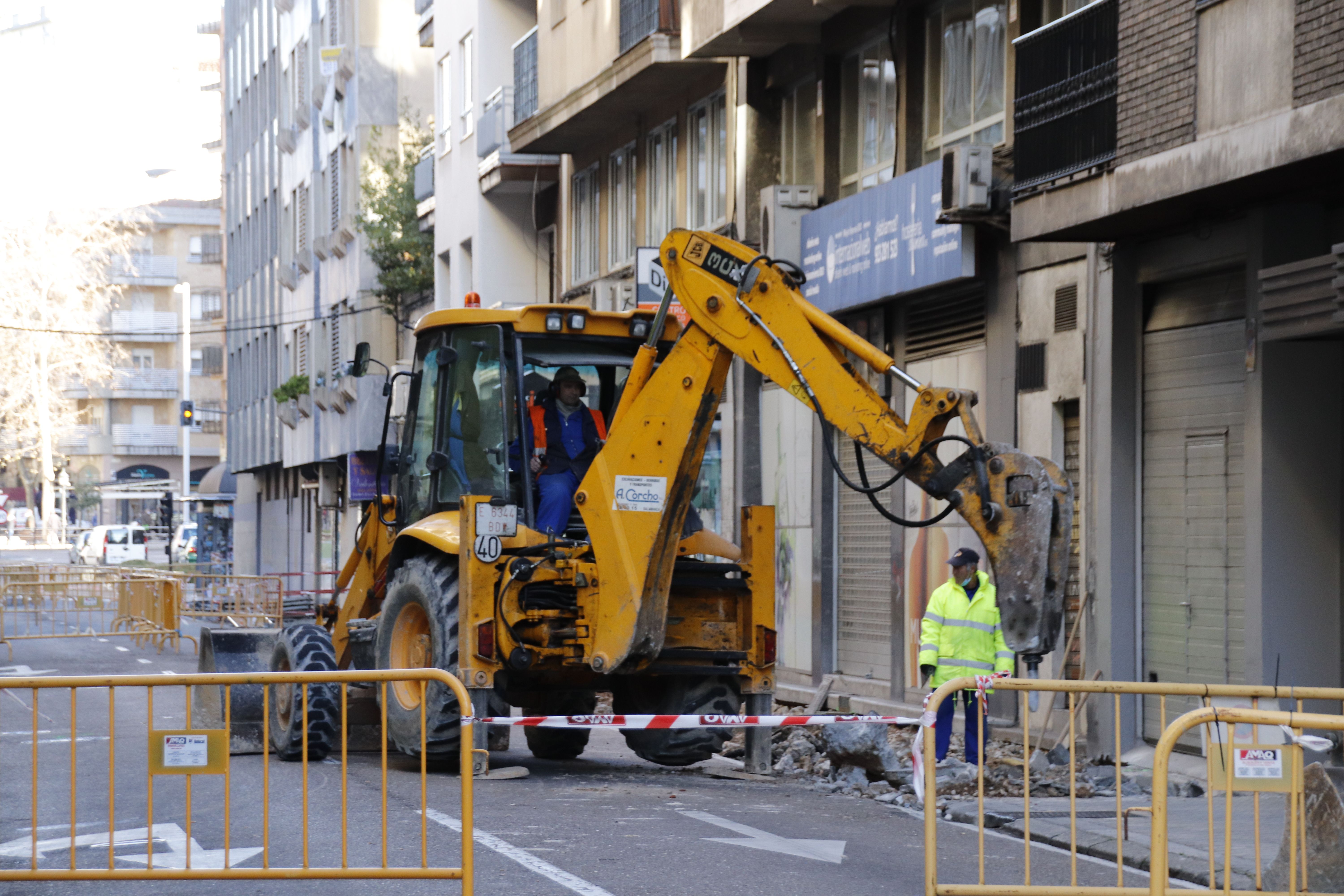 Obras, calles cortadas, estrechamientos