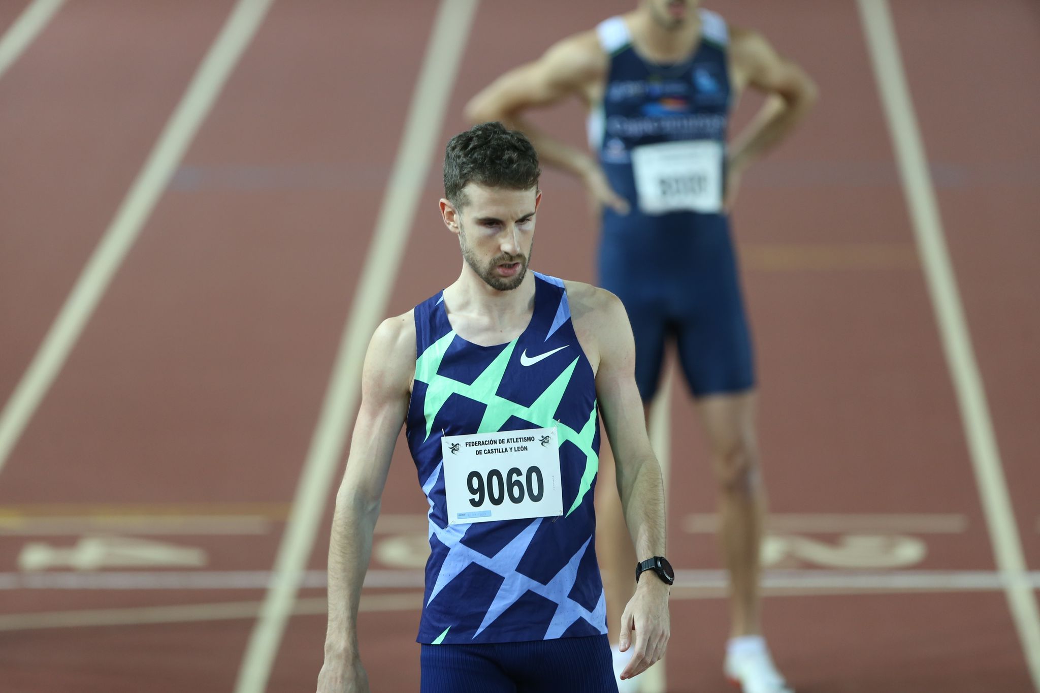 Álvaro de Arriba, en los Campeonatos Autonómicos de Pista Cubierta | FOTO SALAMANCA24HORAS.COM