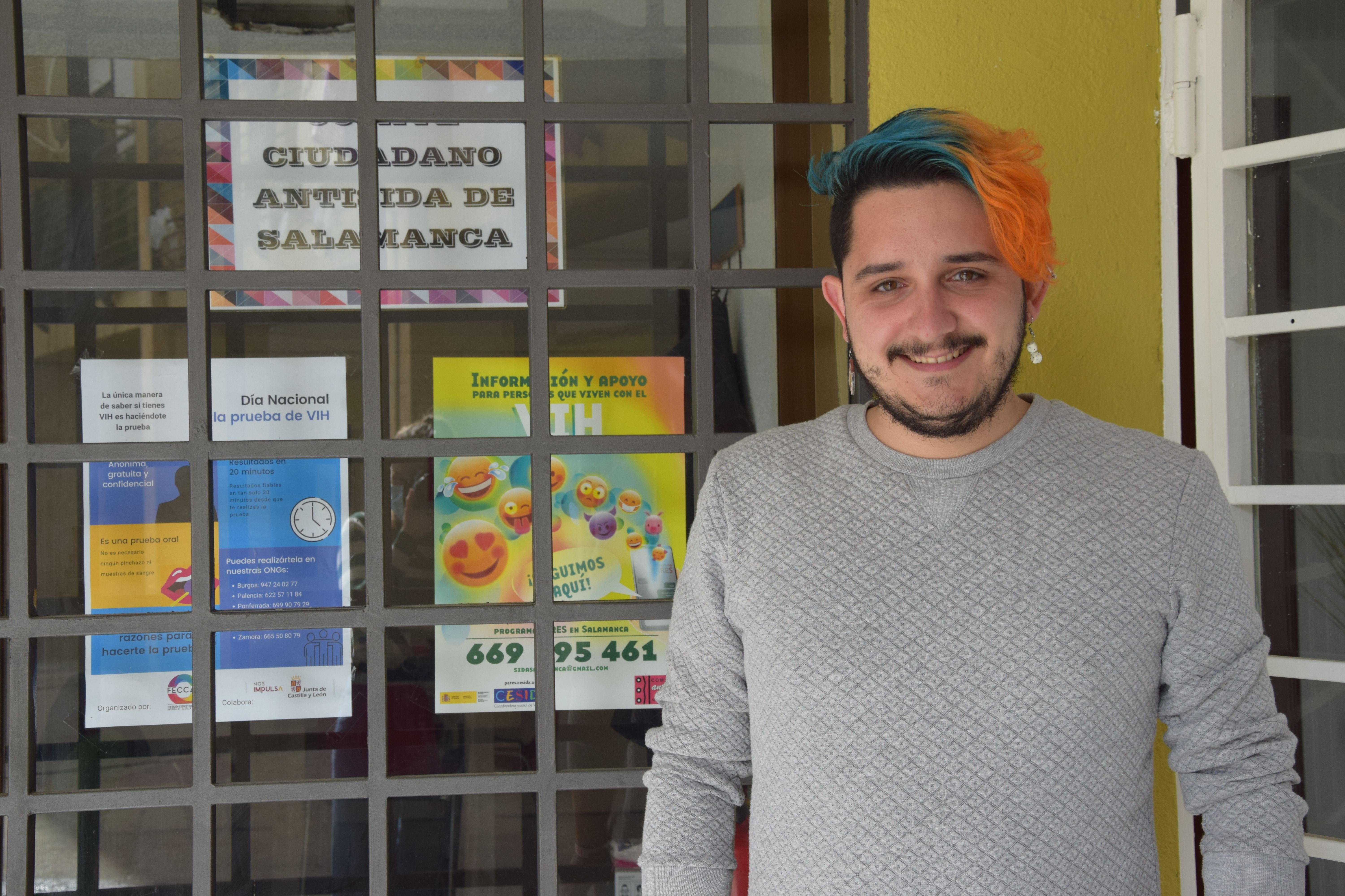 Oliver Marcos, educador sexual en el Comité Antisida de Salamanca