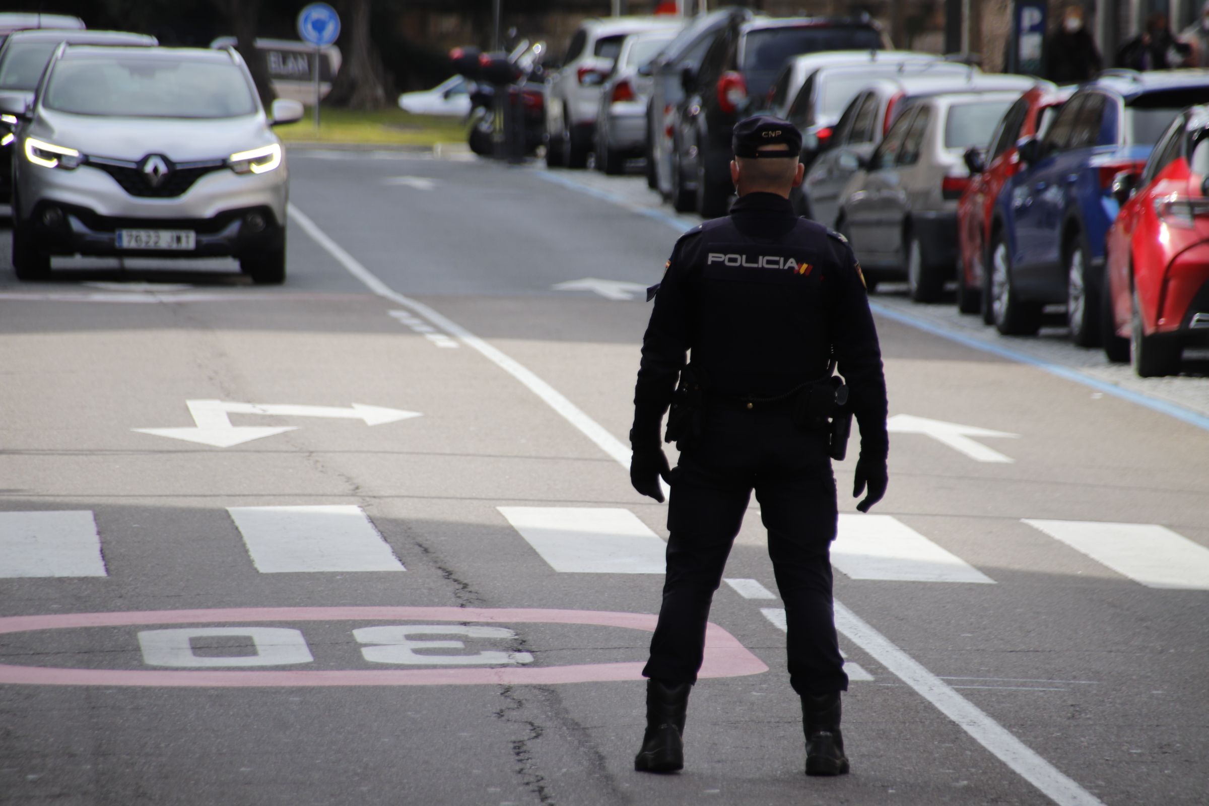 Policía Nacional en Gran Vía 