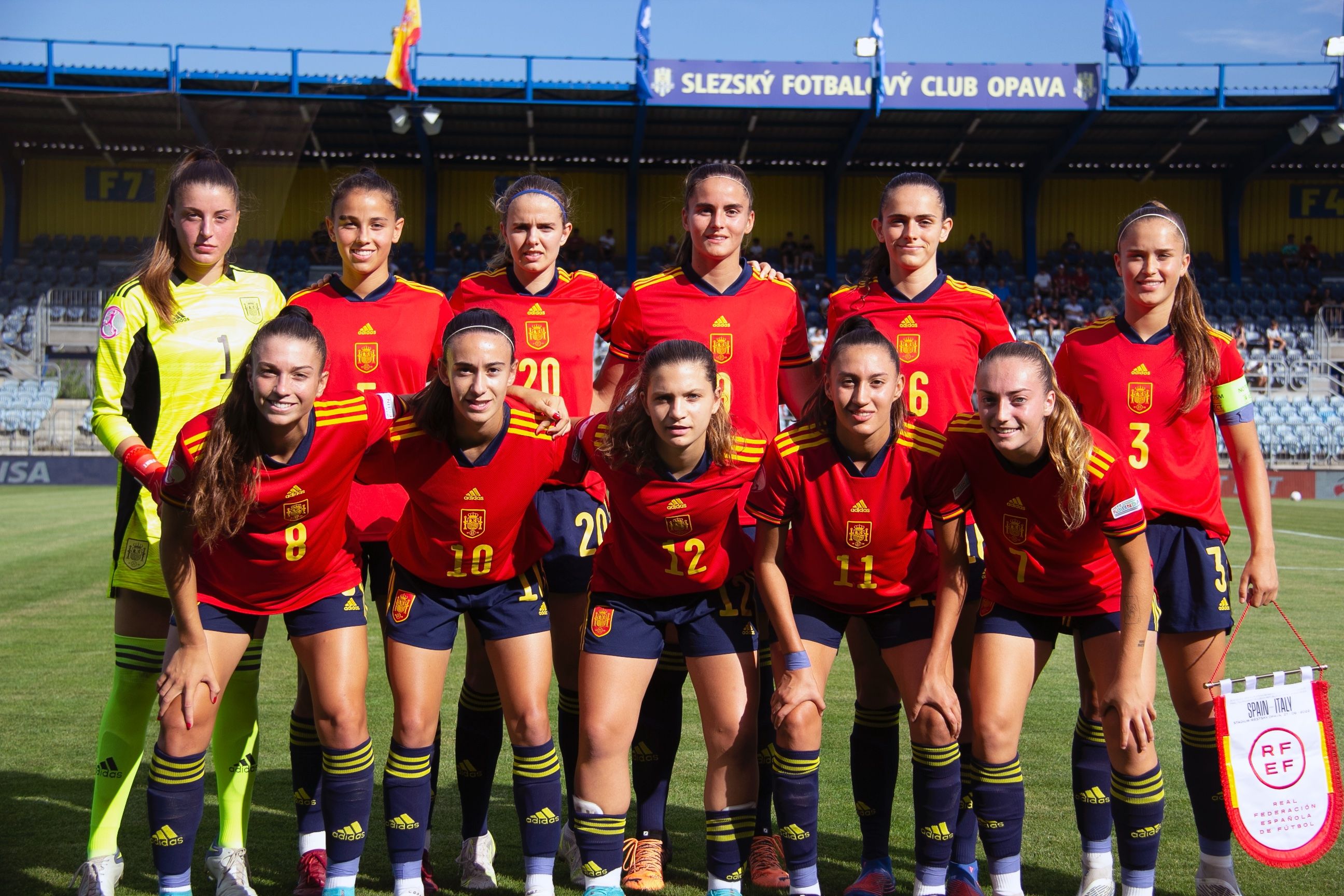 Carmen Álvarez, con la Selección sub 19 | FOTO SEFUTBOLFEM