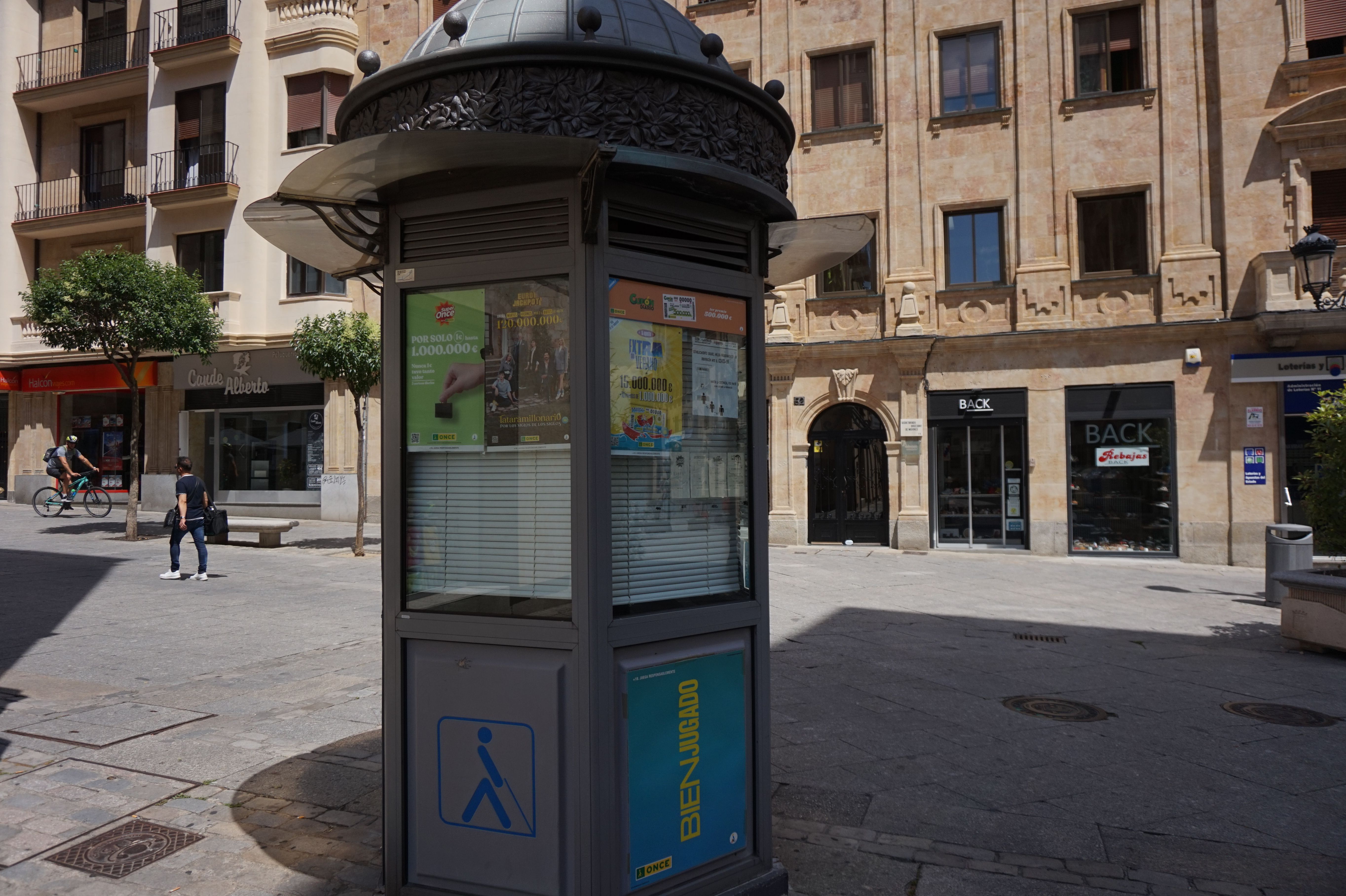 Puesto de la ONCE calle Zamora, imagen archivo