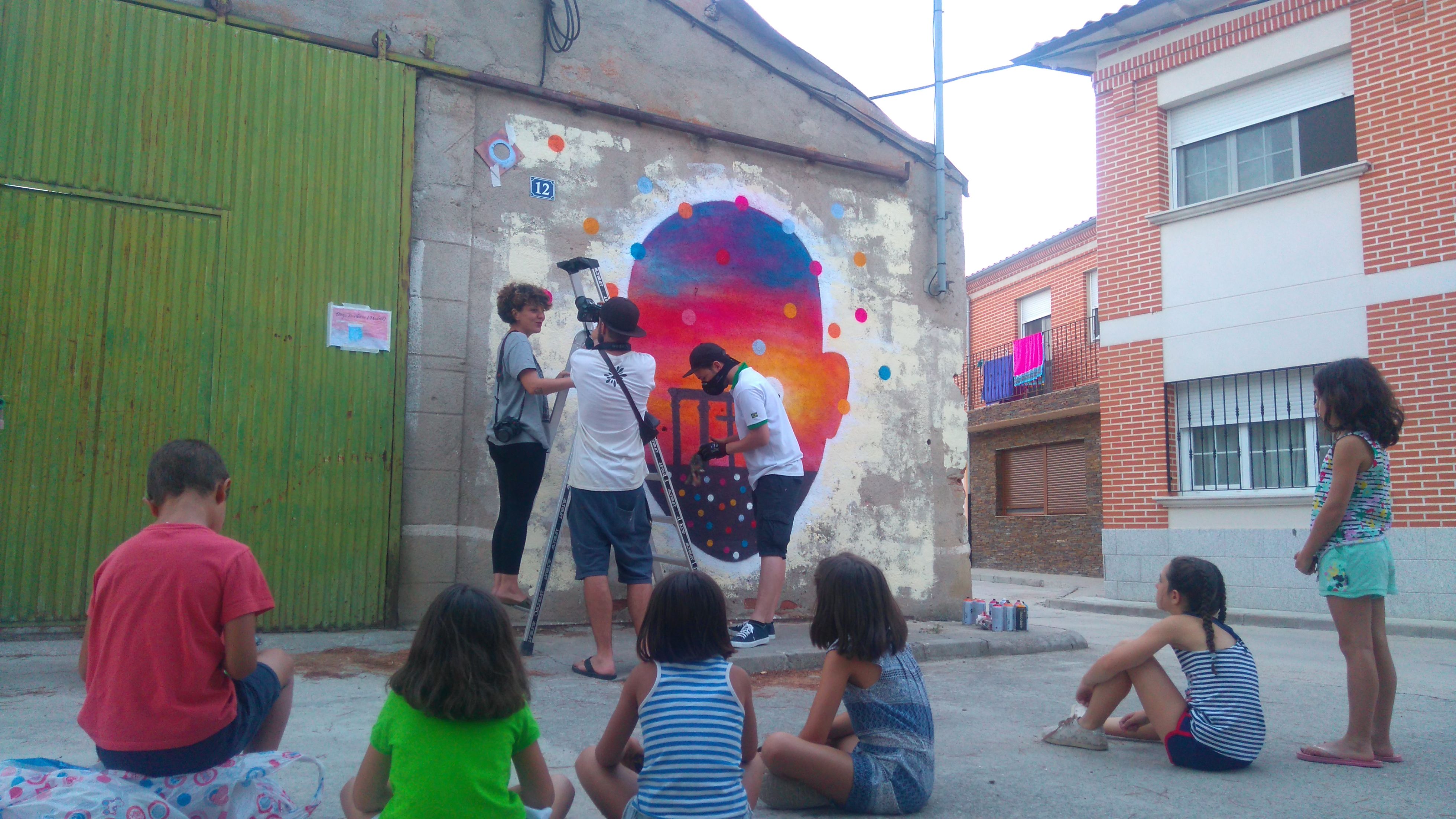 Certamen de pintura mural en el medio rural de Rágama.