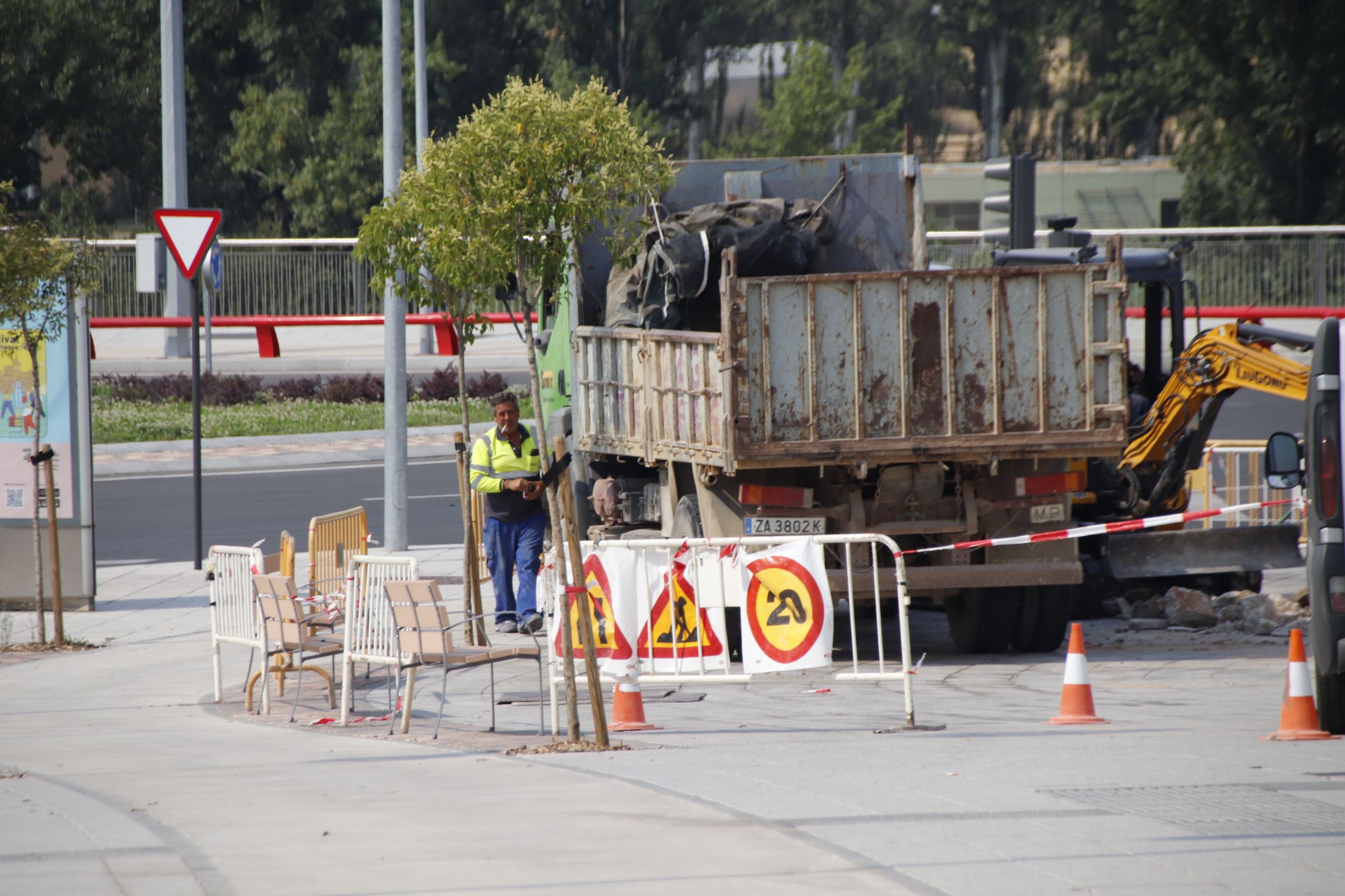 Obras, cortes de tráfico 