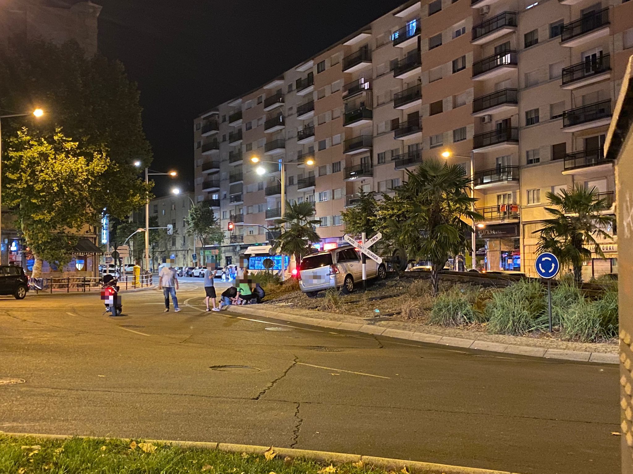 Suceso en el paseo de la Estación