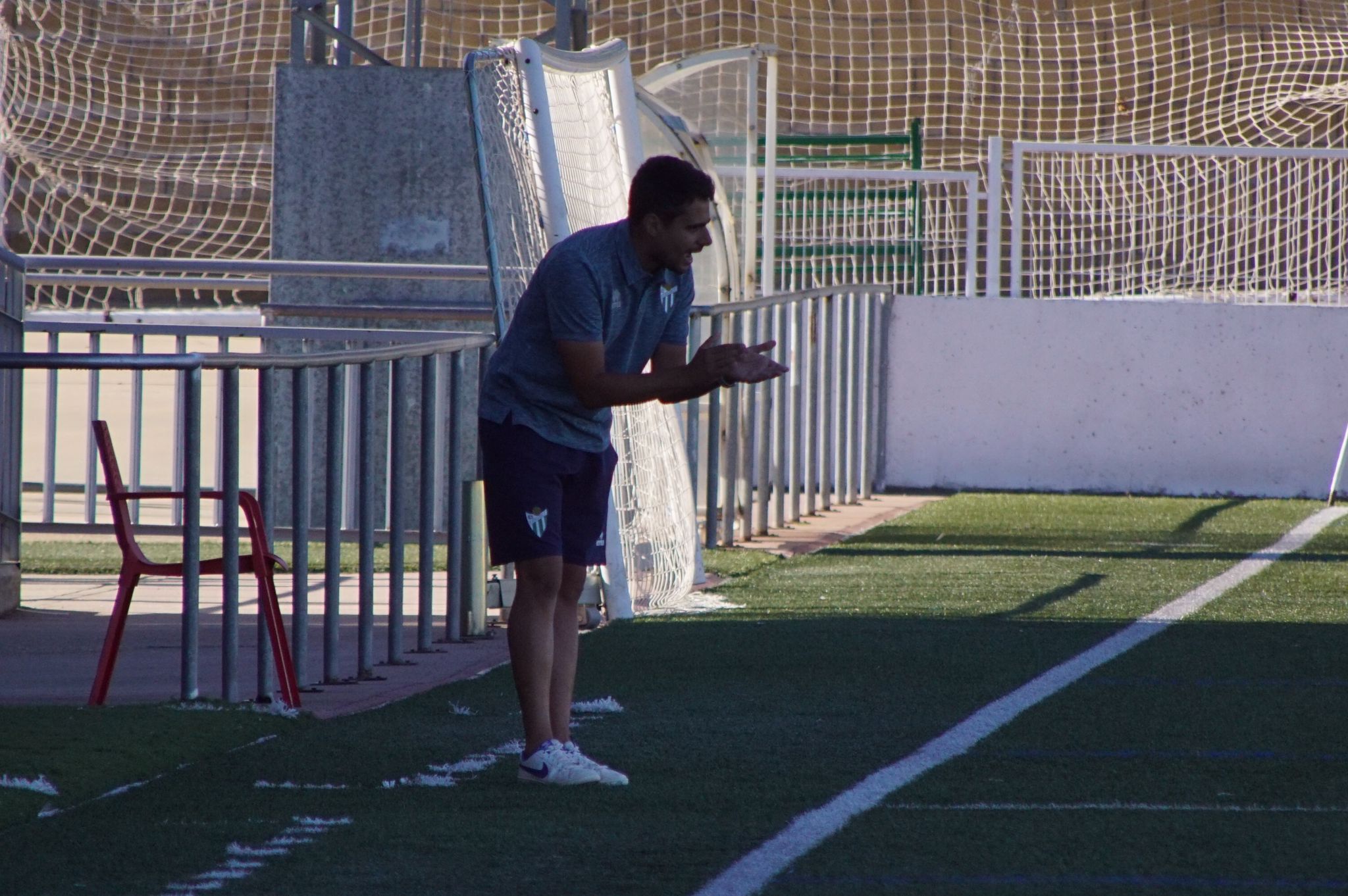 Mario Sánchez, entrenador del Guijuelo | FOTO SALAMANCA24HORAS.COM