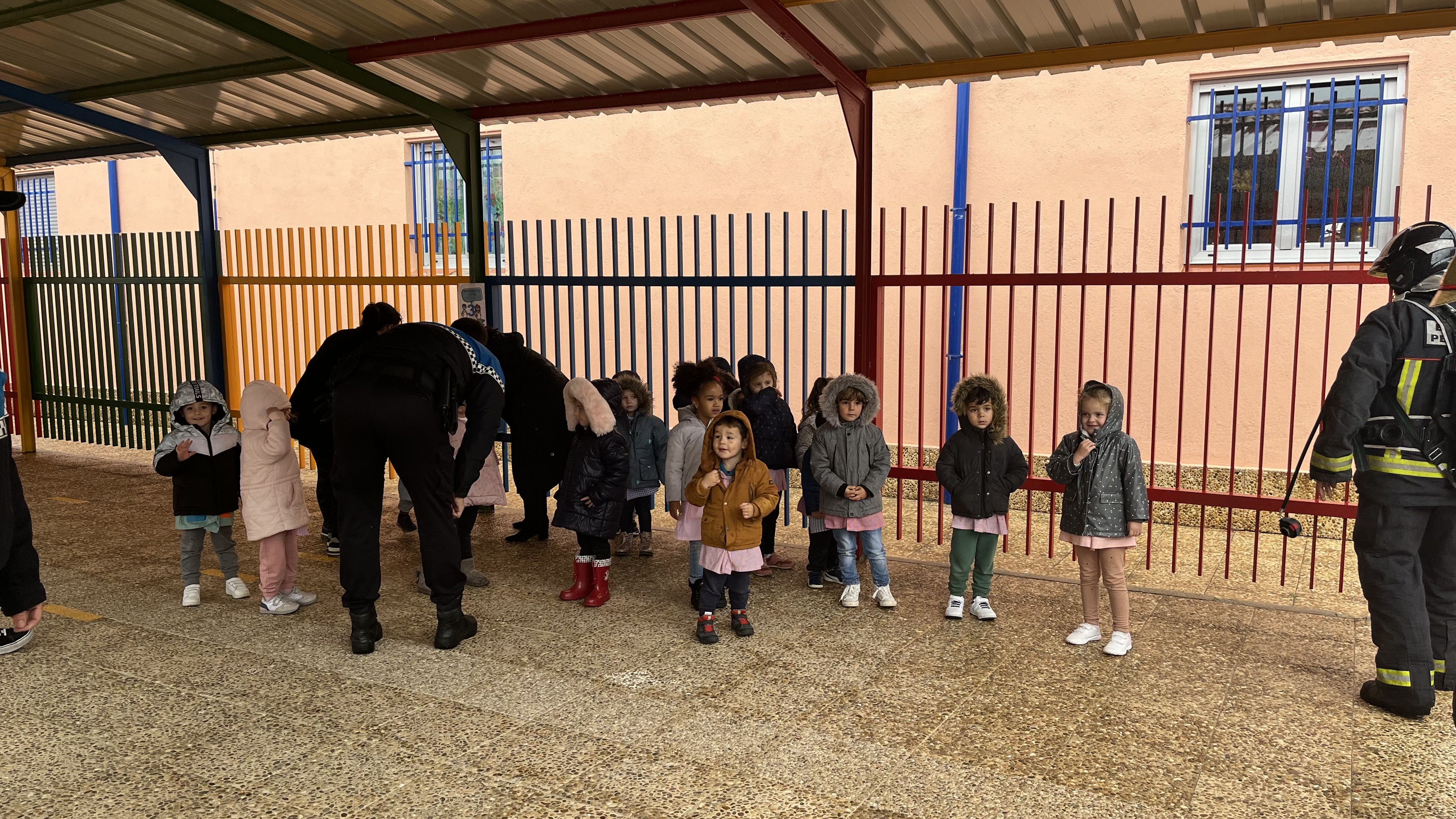 Simulacro de incendio en el Colegio Severiano Montero de Peñaranda