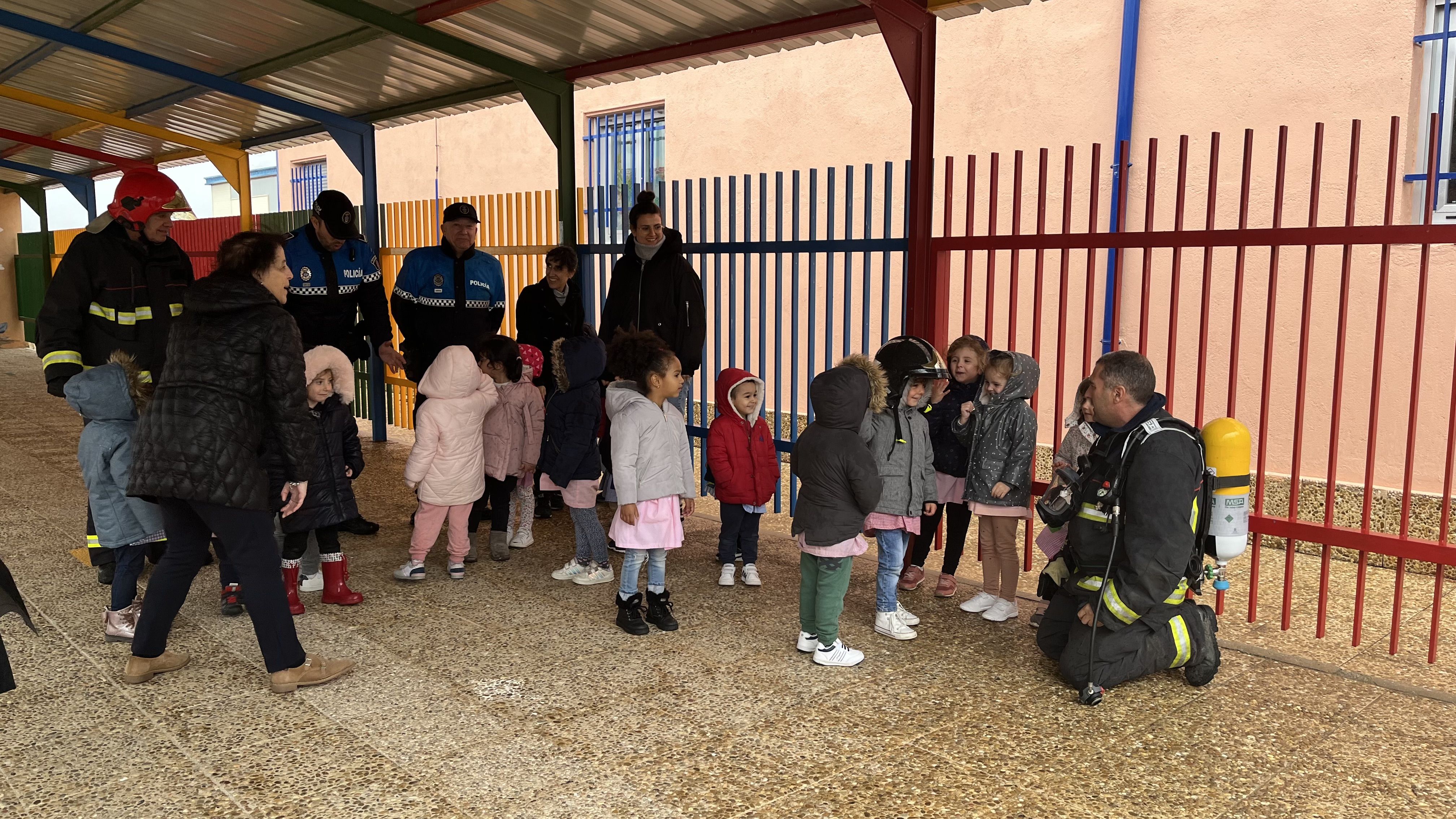 Simulacro de incendio en el Colegio Severiano Montero de Peñaranda