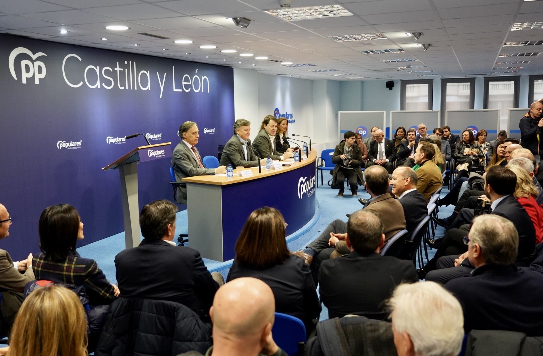 El presidente del Partido Popular de Castilla y León, Alfonso Fernández Mañueco, clausura el Comité Ejecutivo Autonómico del PP. ICAL