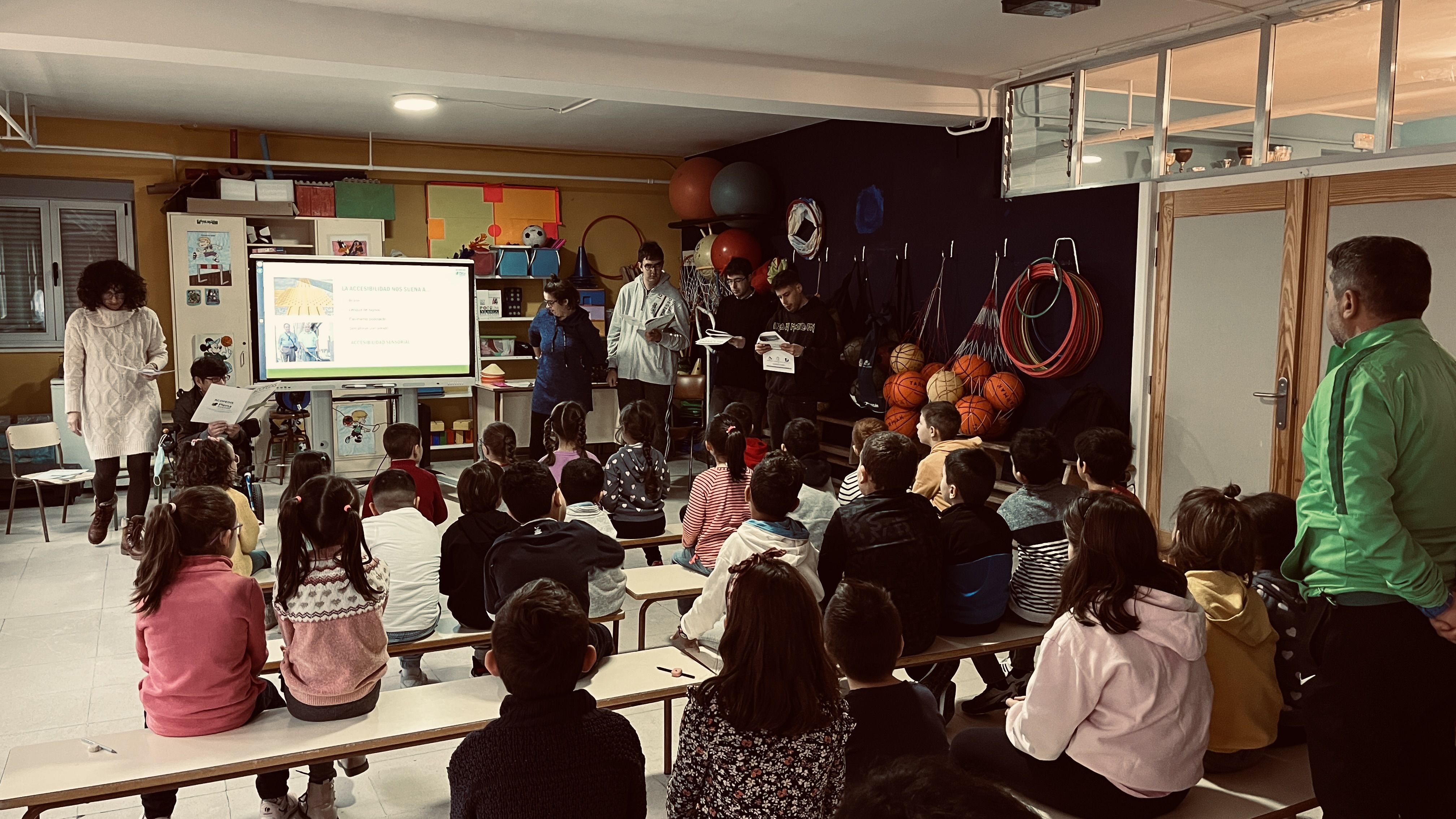 Una de las actividades organizadas en el CEIP Severiano Montero con motivo de esta jornada