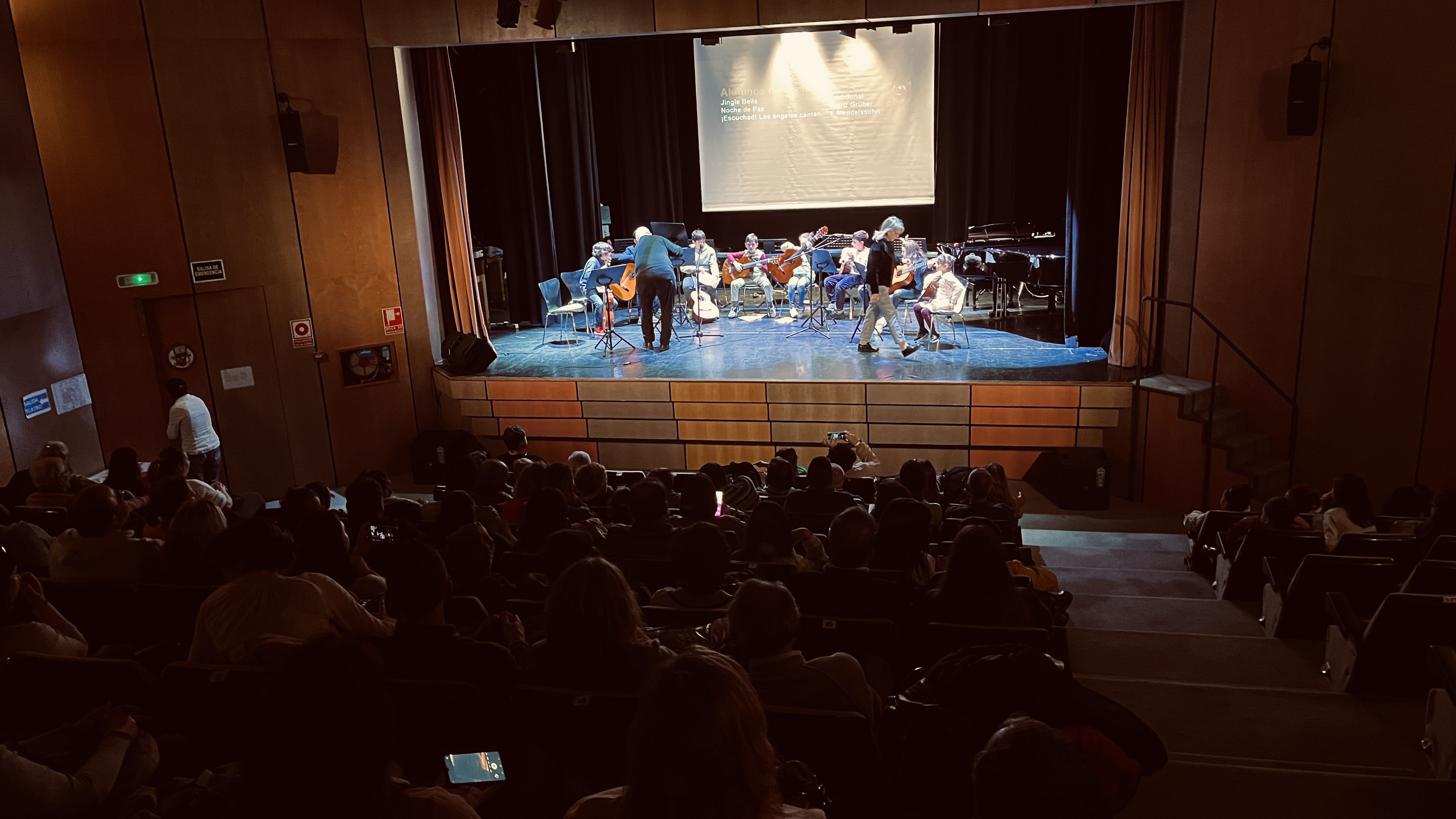 Concierto de Navidad de los alumnos de la Escuela municipal de Música de Peñaranda