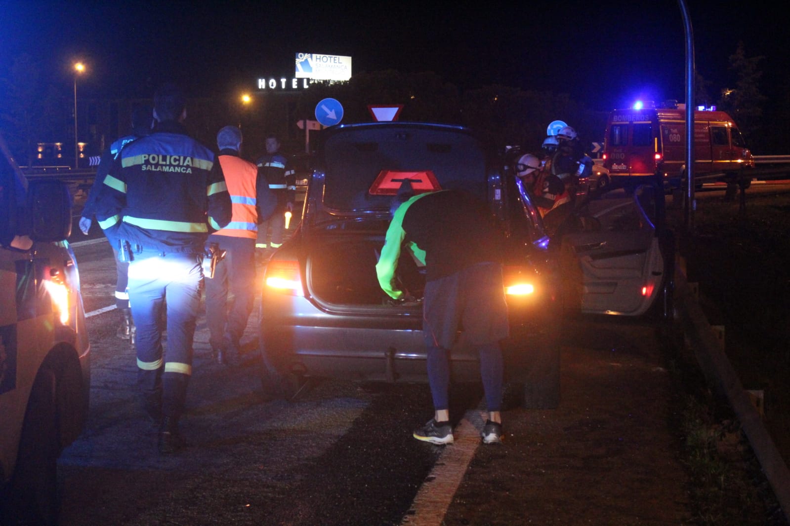 Accidente en la calle Saavedra y Fajardo