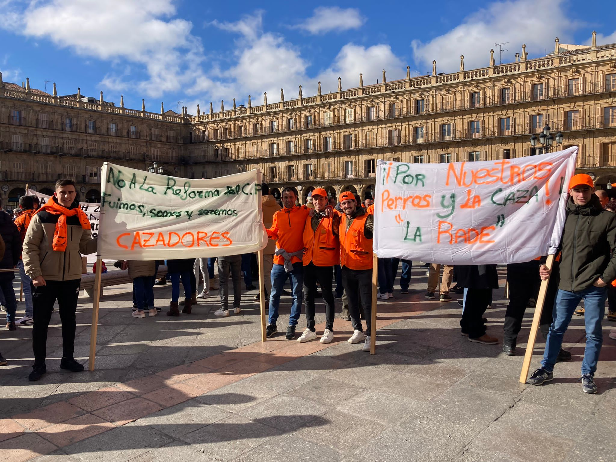 Manifestación cazadores Ley de Bienestar Animal