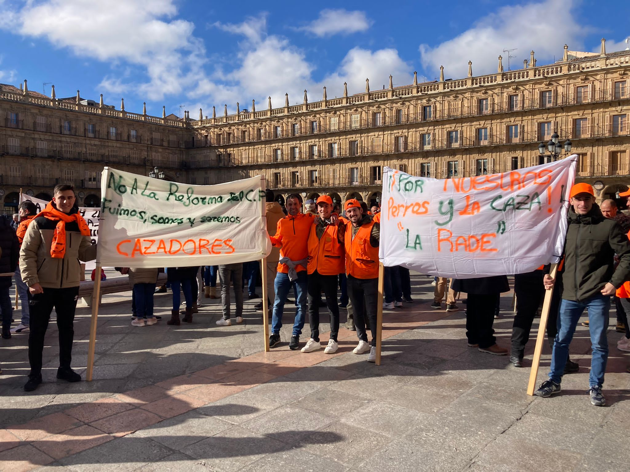 Manifestación cazadores Ley de Bienestar Animal