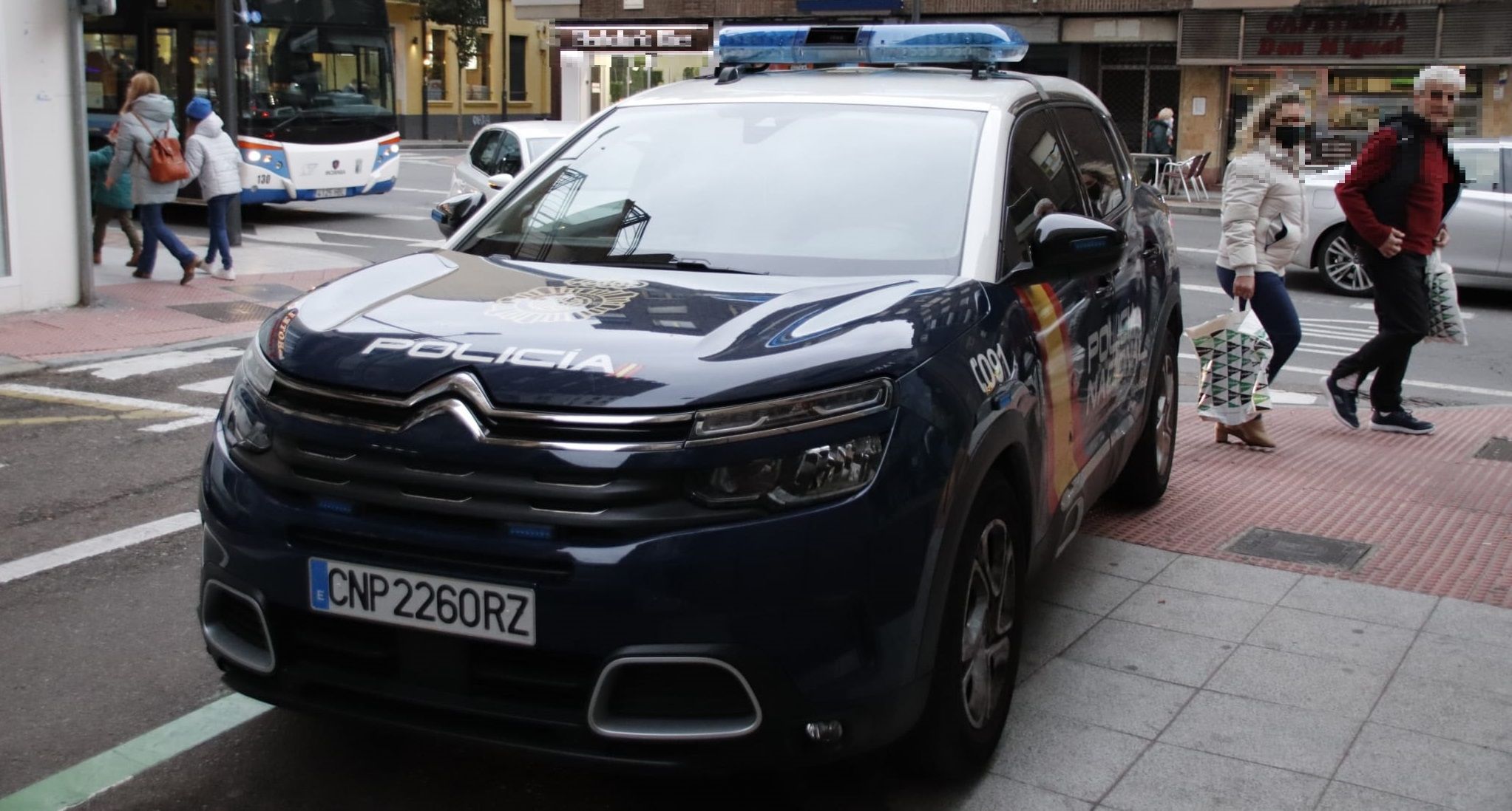 Coche de la Policía Nacional en Salamanca. Foto de archivo