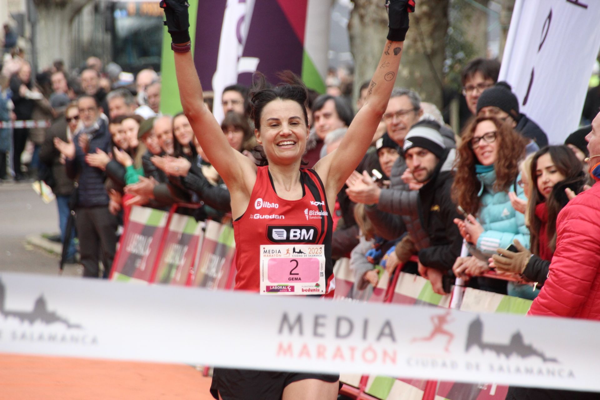 Gema Martín Borgas, ganadora de la XI Media Maratón Ciudad de Salamanca.