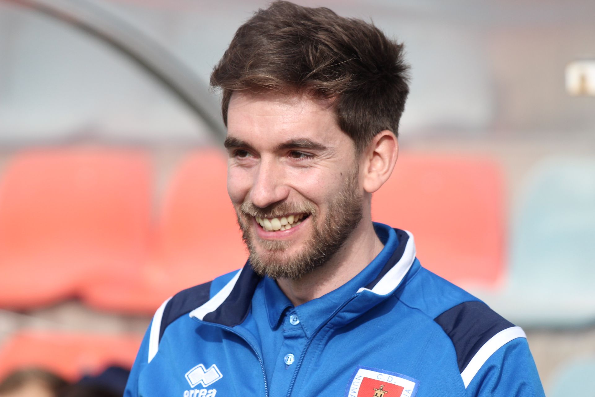 Pablo Cortés, con el Numancia B en el estadio Helmántico | FOTO ANDREA MATEOS