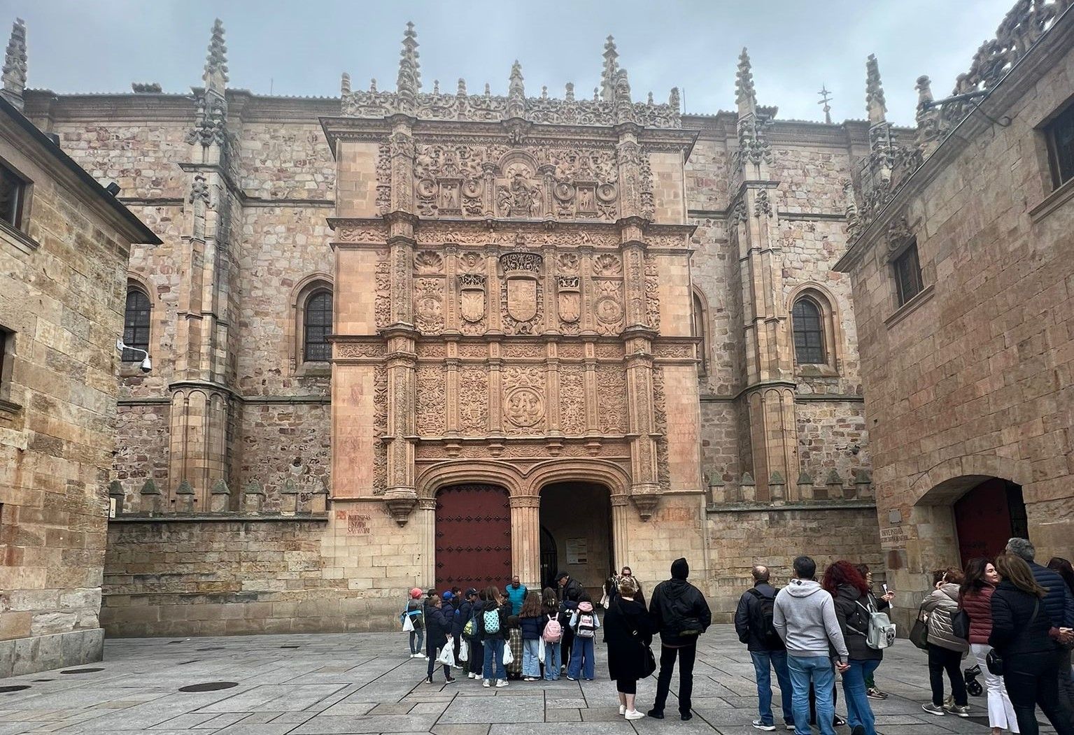 Fachada de la Universidad de Salamanca. Foto de archivo