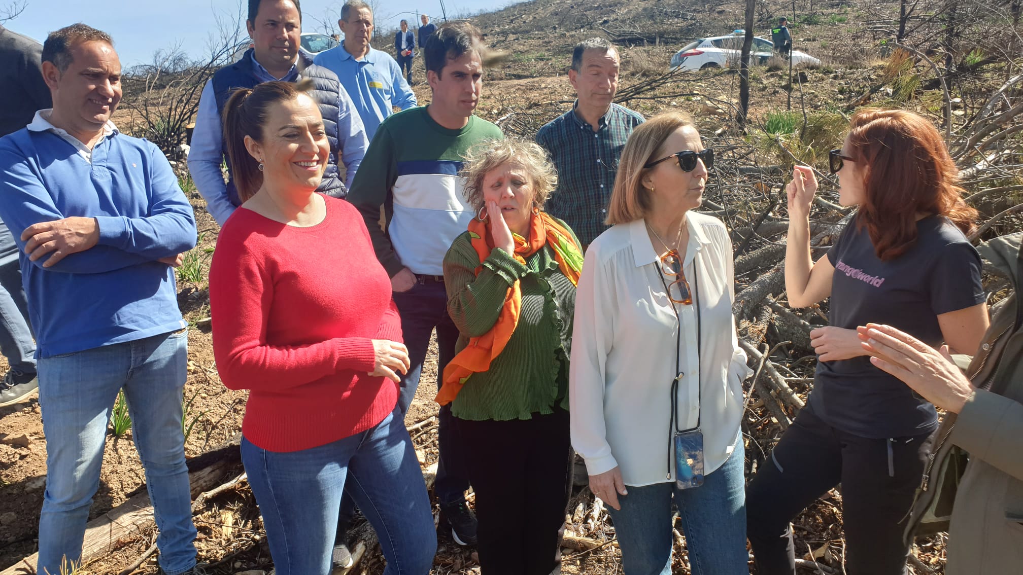 Foto de la visita de la delegada de Gobierno