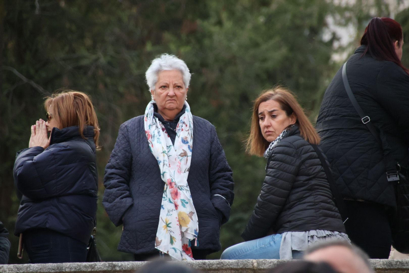 Ambiente en la Procesión del Vía Matris de la Cofradía de la Vera Cruz