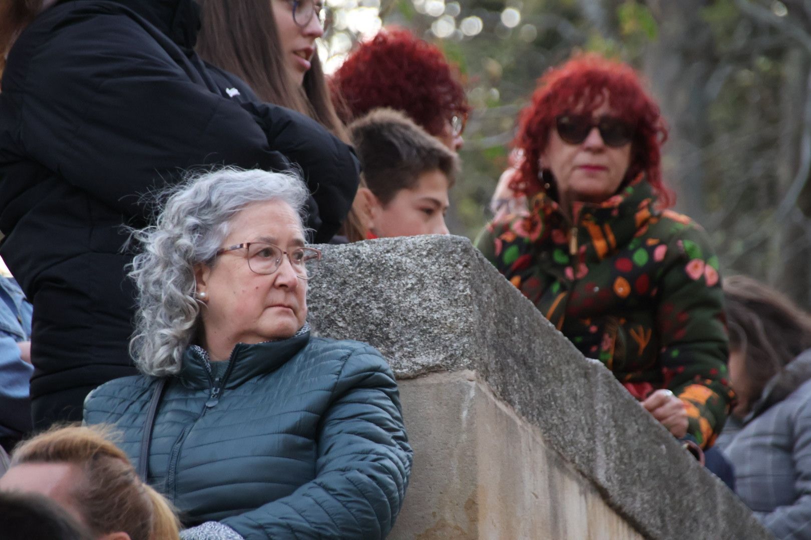 Ambiente en la Procesión del Vía Matris de la Cofradía de la Vera Cruz